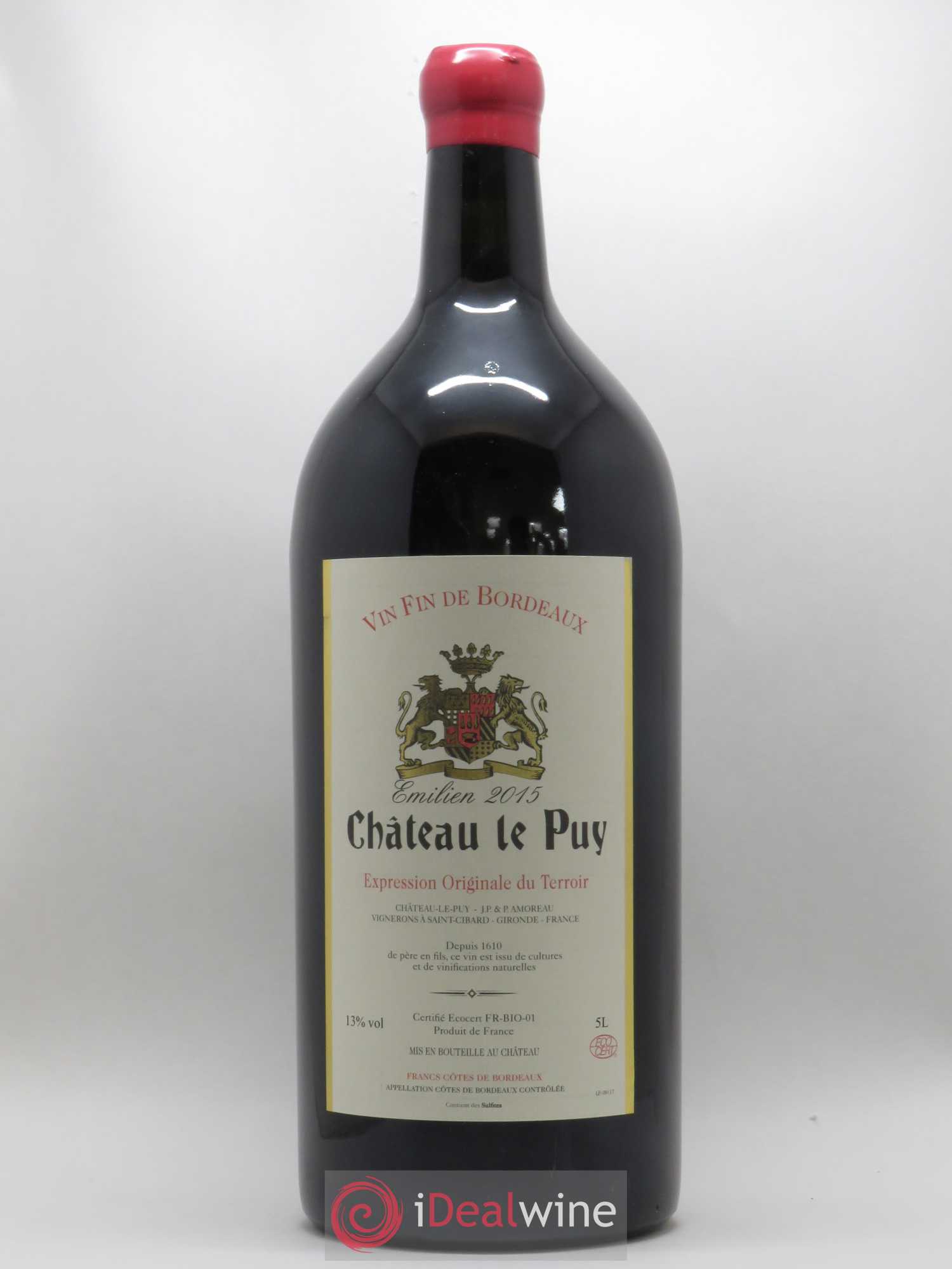 Le Puy - Cuvée Emilien 2015 - Lot de 1 jeroboam - 0