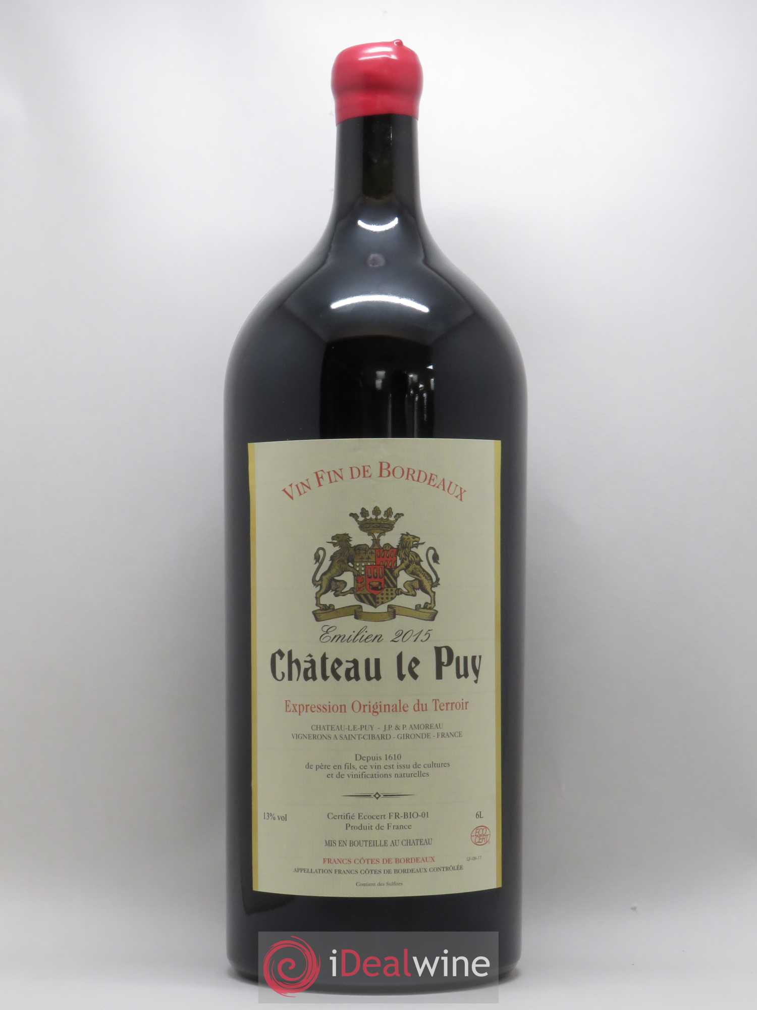 Le Puy - Cuvée Emilien 2015 - Lot de 1 impériale - 0