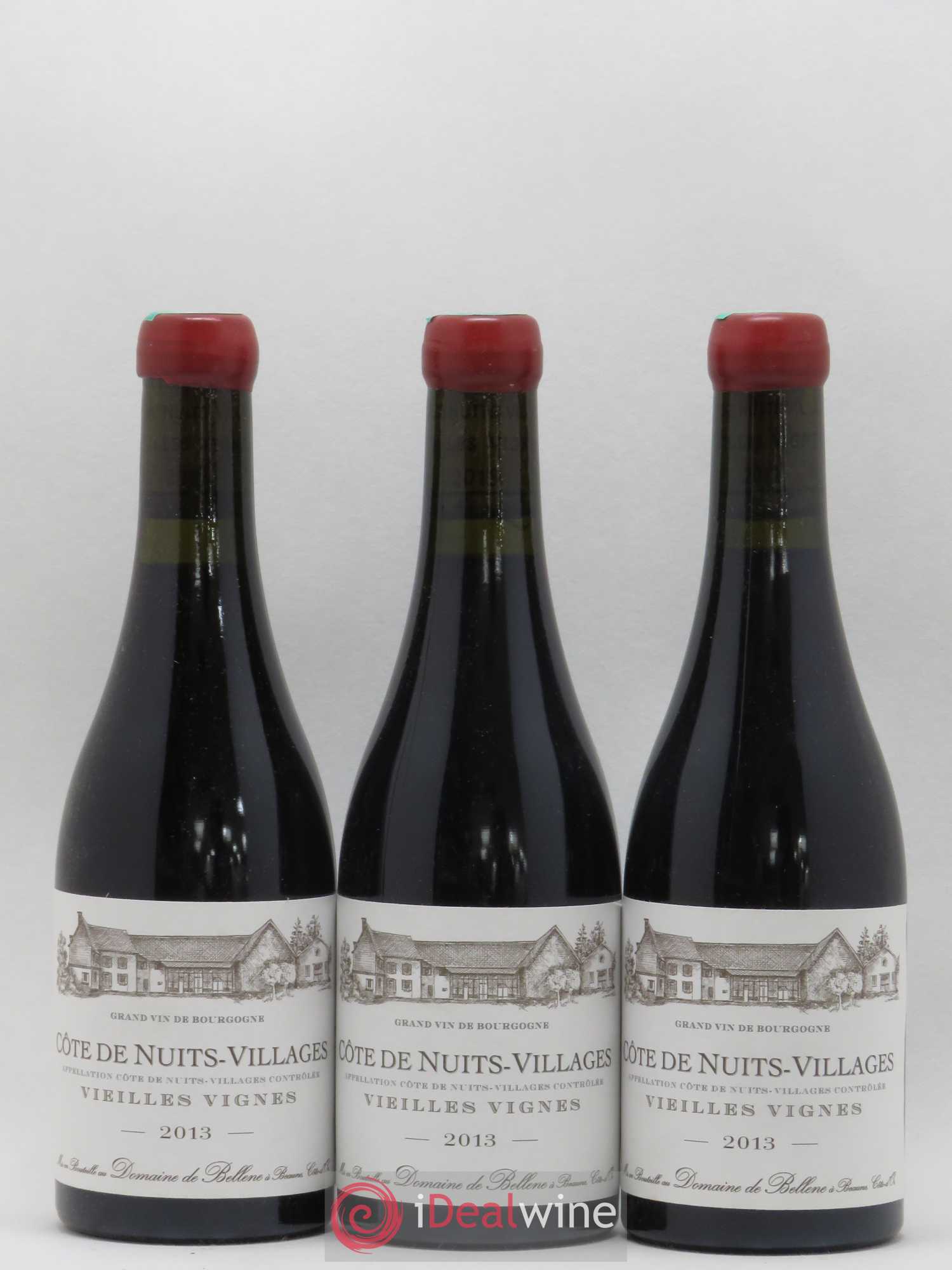 Côte de Nuits-Villages Vieilles vignes Domaine de Bellene 2013 - Posten von 3 Demi-Flaschen - 0