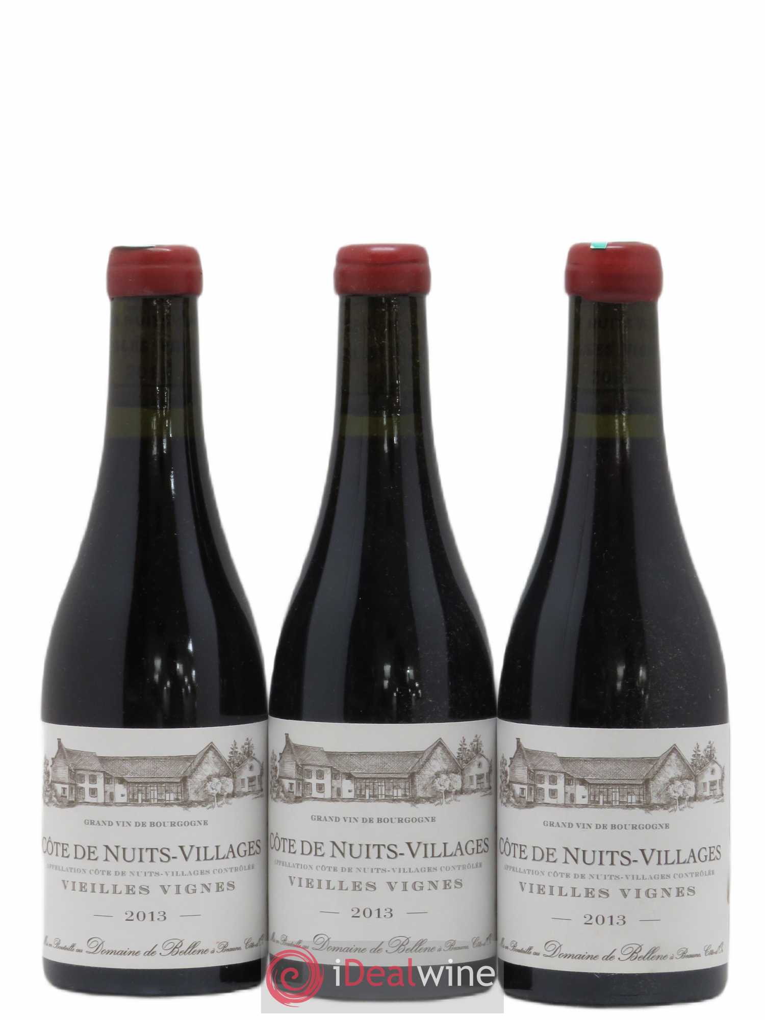 Côte de Nuits-Villages Vieilles vignes Domaine de Bellene 2013 - Posten von 3 Demi-Flaschen - 0
