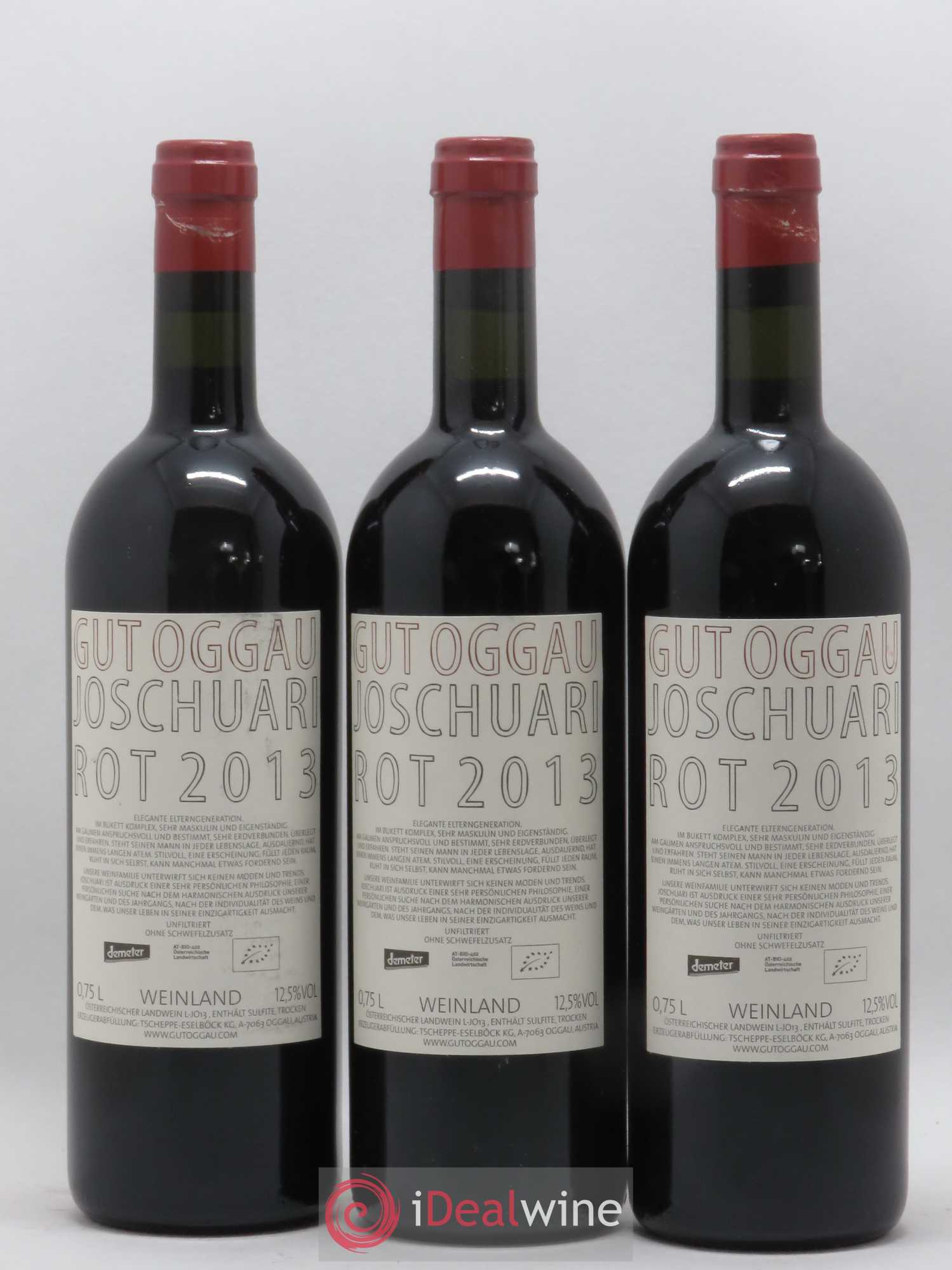 Burgenland Joschuari Gut Oggau 2013 - Lot de 3 bouteilles - 1