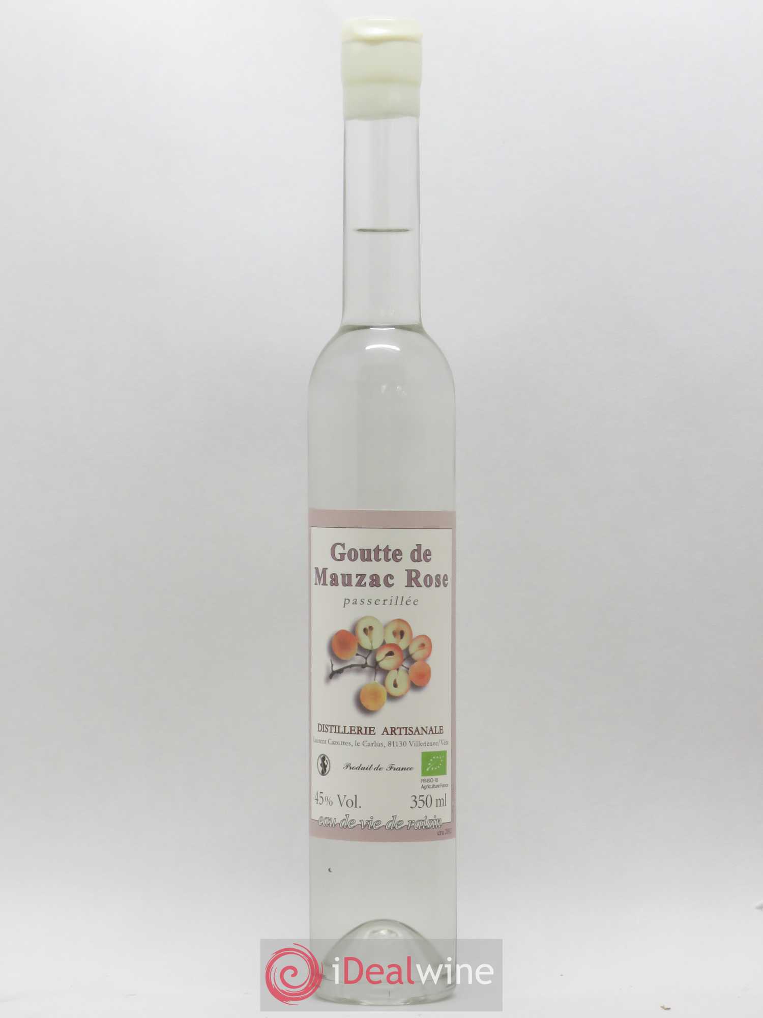 Alcools divers Goutte de Mauzac Rose Laurent Cazottes Eau de vie de Raisin - Posten von 1 Demi-Flasche - 0