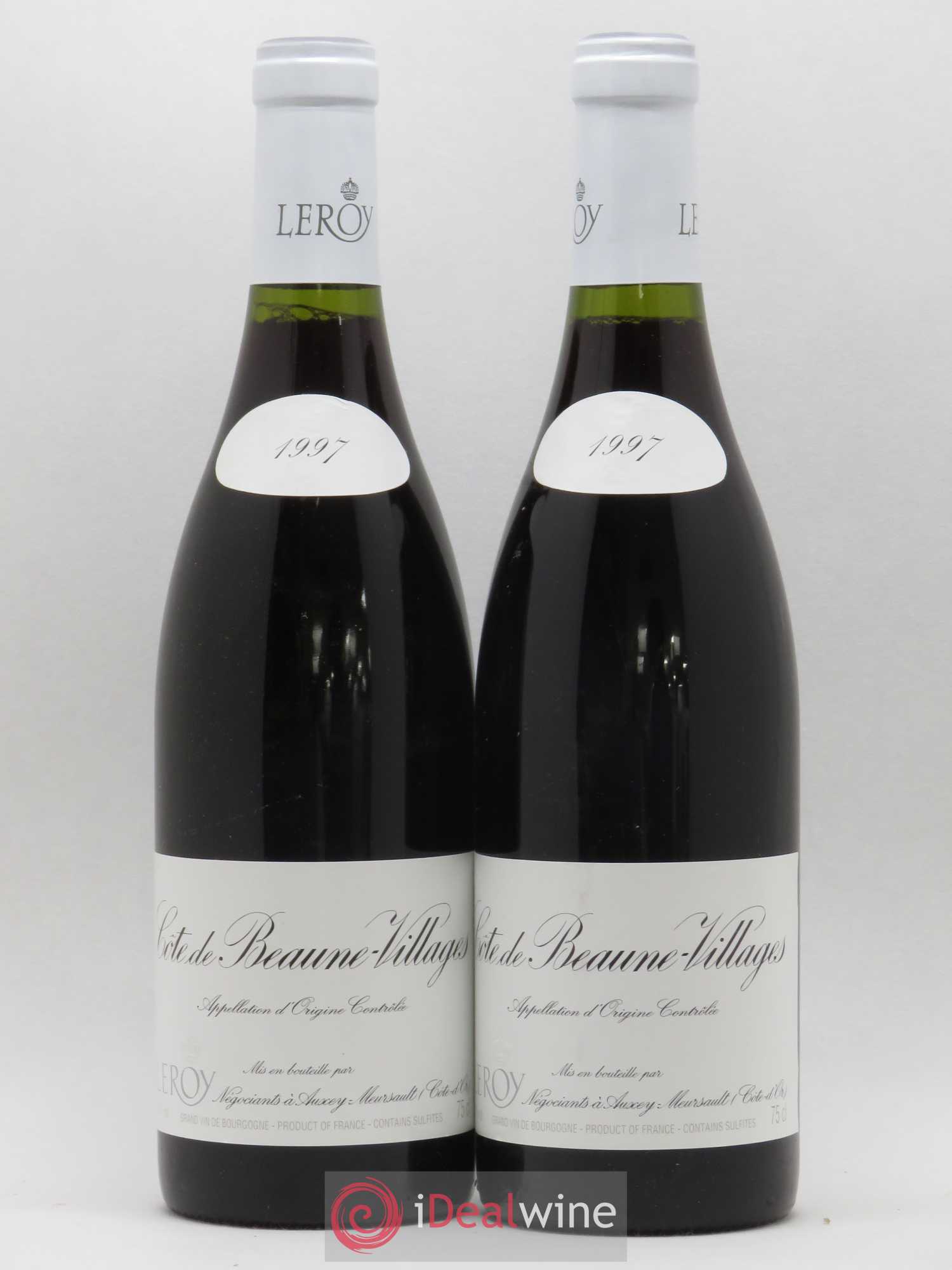 Côte de Beaune-Villages Leroy 1997 - Lot de 2 bouteilles - 0