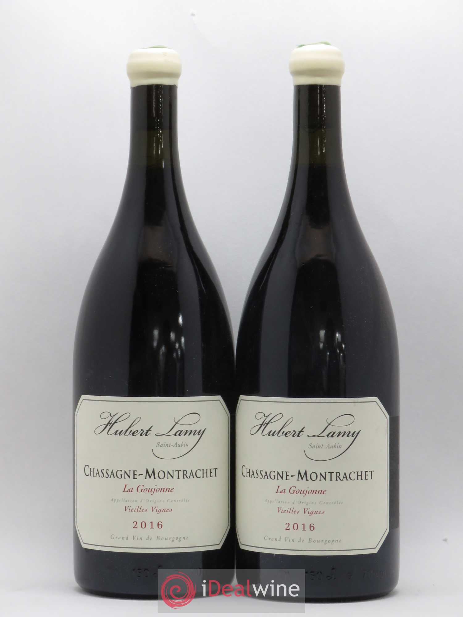 Chassagne-Montrachet La Goujonne Hubert Lamy Vieilles vignes 2016 - Lot de 2 magnums - 0
