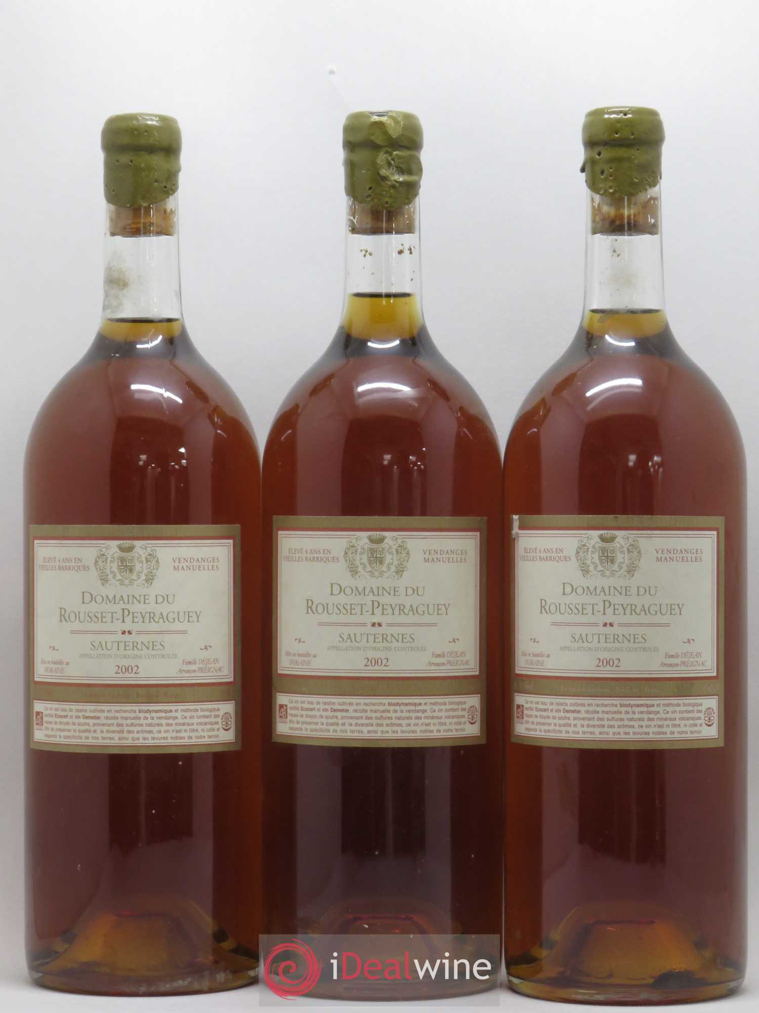 Rousset Peyraguey 2002 - Posten von 3 Magnum - 0