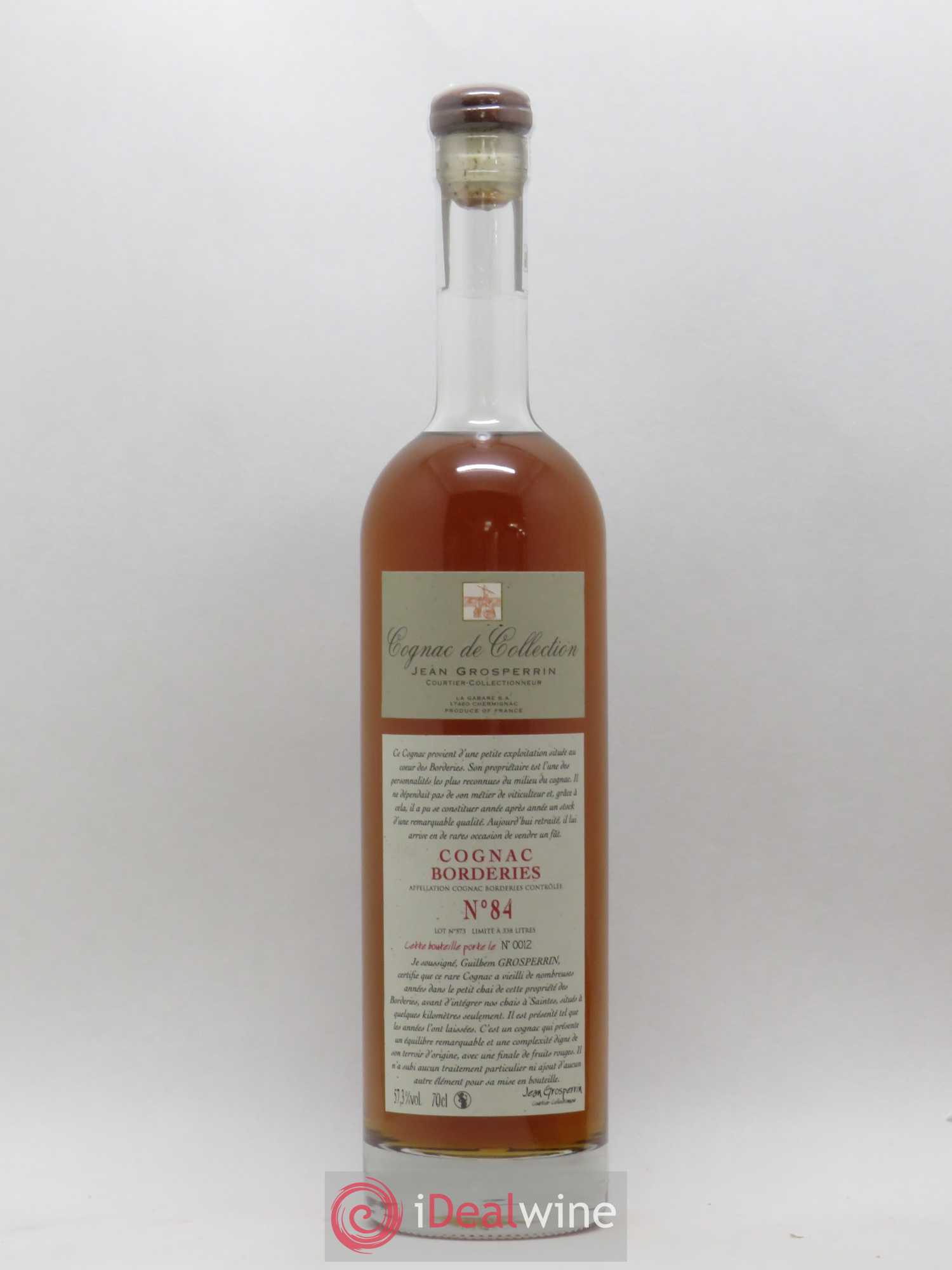 Cognac Borderies N84 Grosperrin - Posten von 1 Flasche - 0