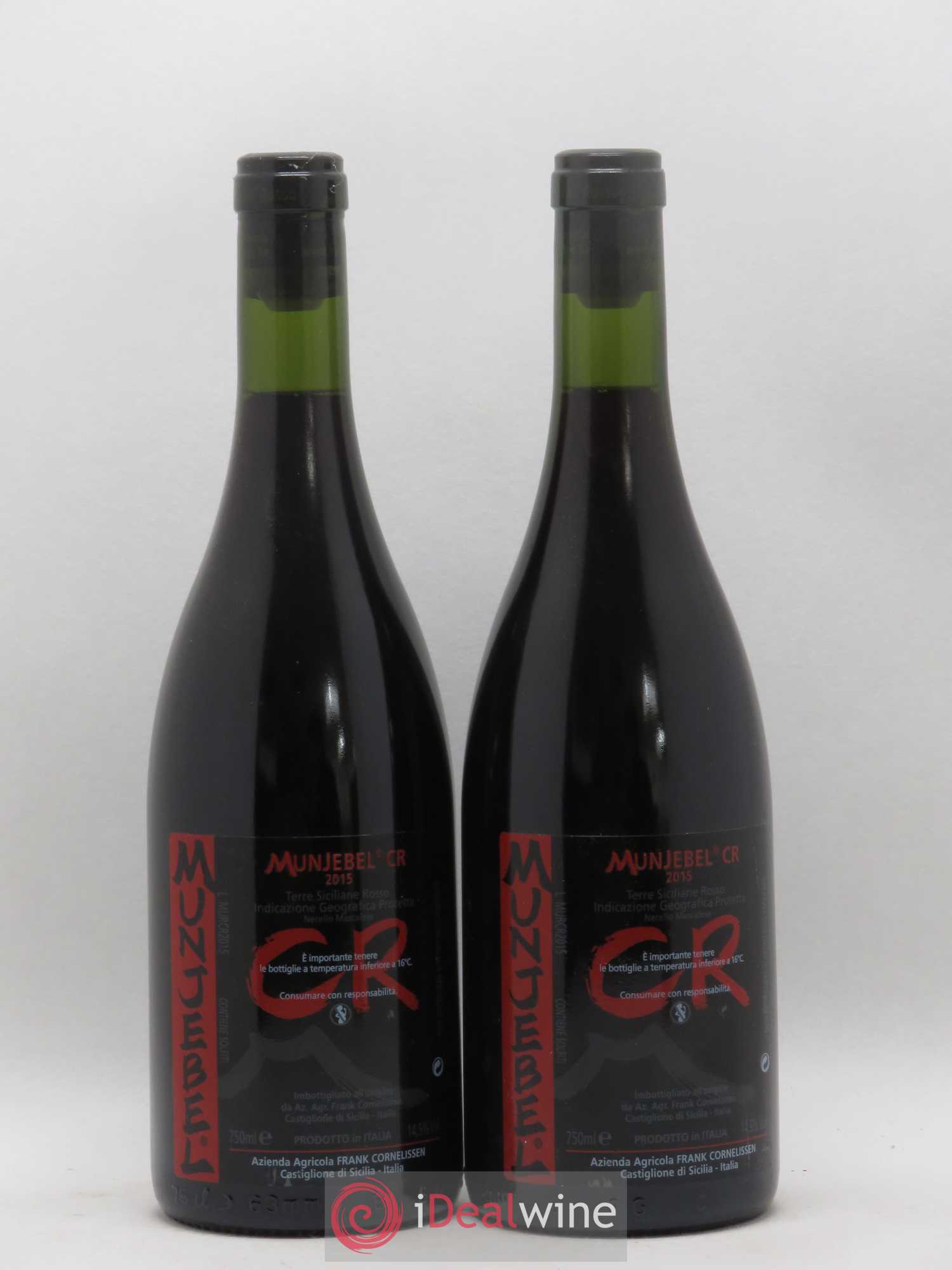 Terre Siciliane IGT Munjebel CR Frank Cornelissen 2015 - Lot de 2 bouteilles - 0