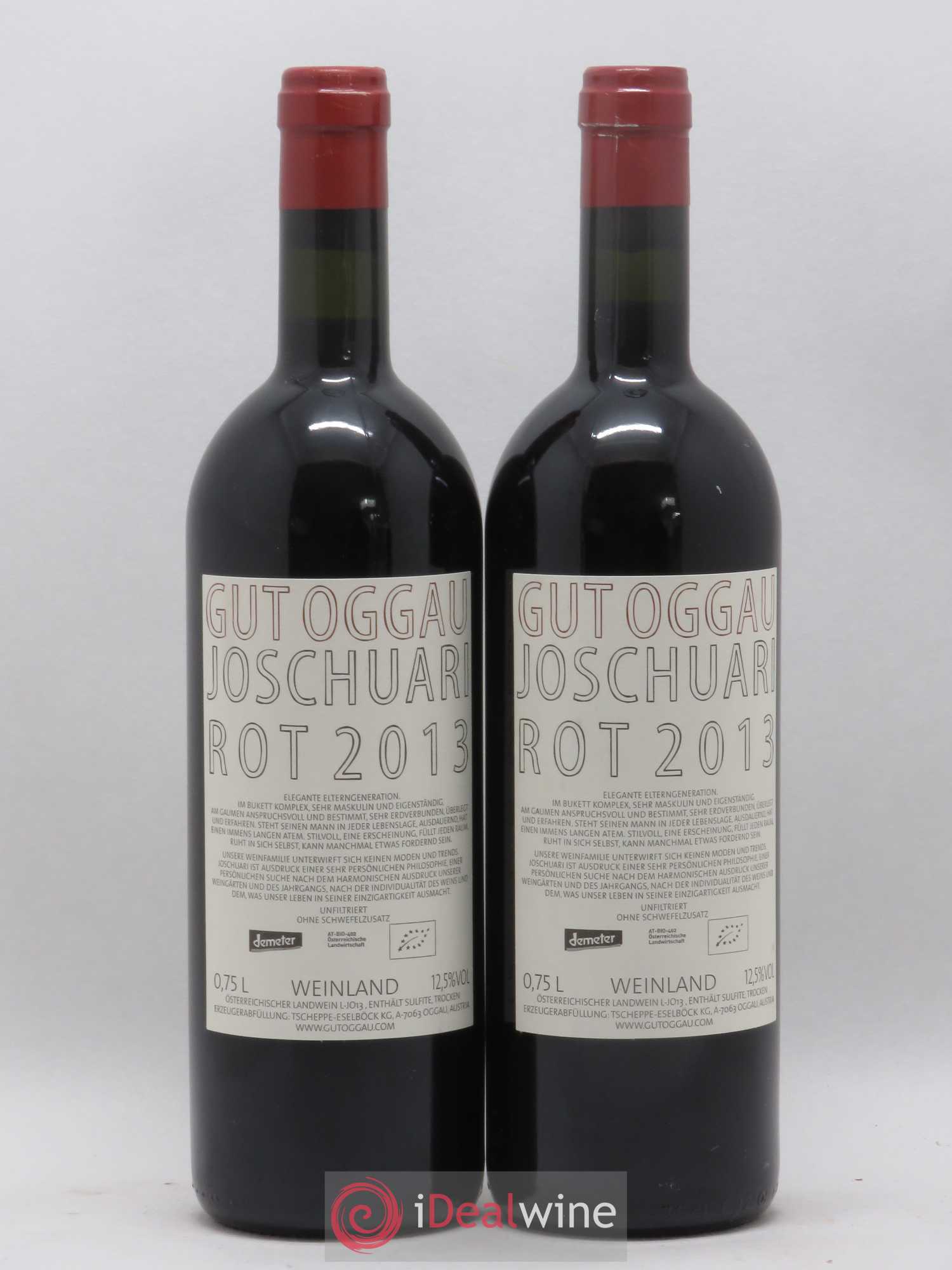 Burgenland Joschuari Gut Oggau 2013 - Lot de 2 bouteilles - 1