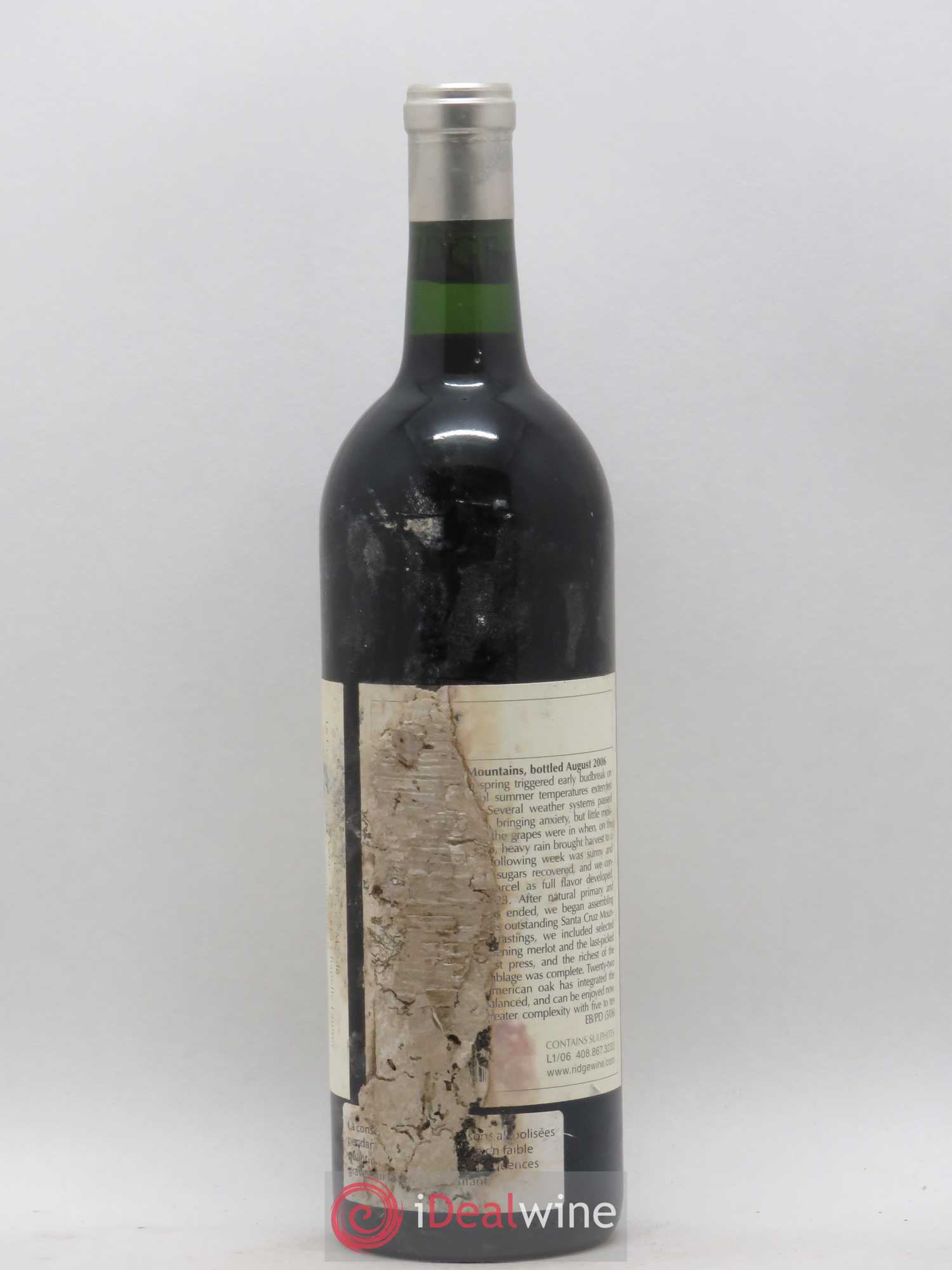 USA Ridge Santa Cruz 2004 - Lot de 1 bouteille - 1