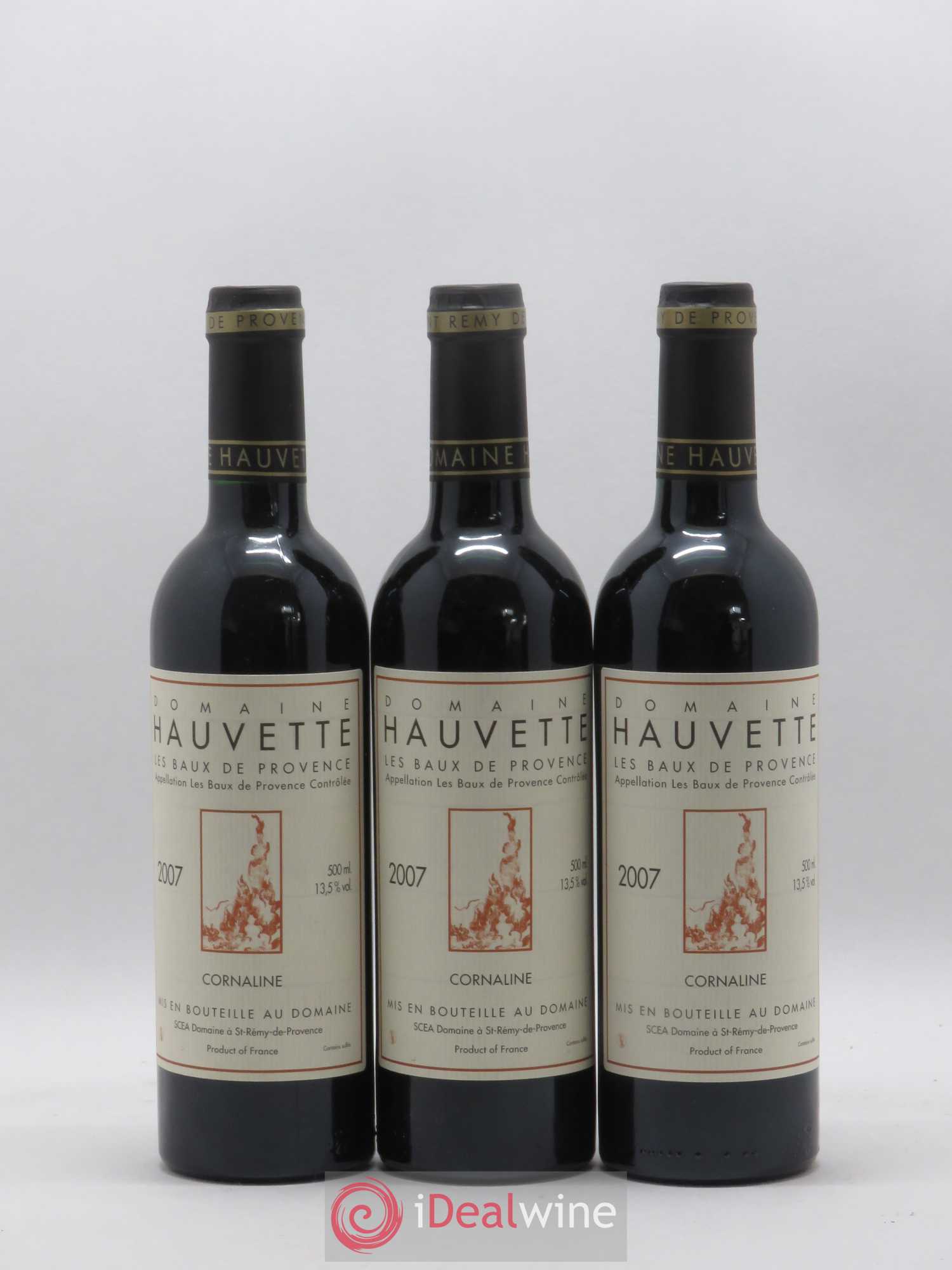 Baux de Provence Cornaline Hauvette (Domaine) 2007 - Lot de 6 demi bouteilles - 1