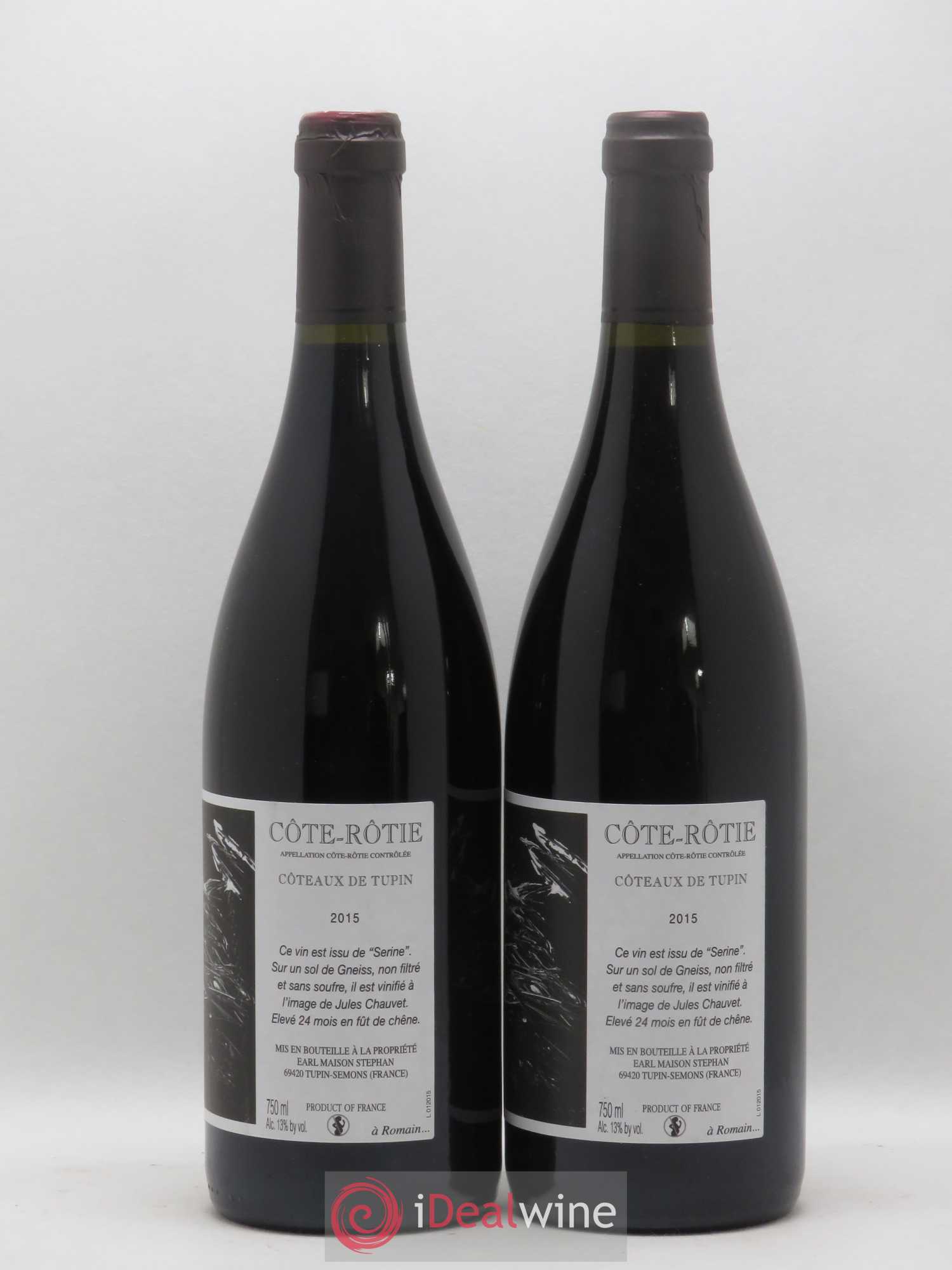 Côte-Rôtie Coteaux de Tupin Jean-Michel Stephan 2015 - Lot de 2 bouteilles - 1