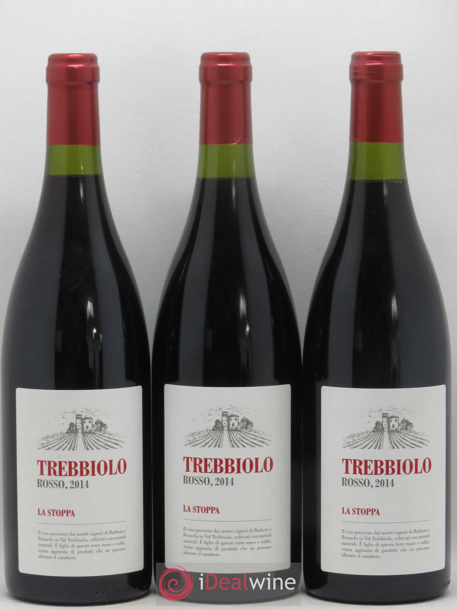 Italie Trebbiolo Rosso Emilia IGT La Stoppa 2014 - Posten von 6 Flaschen - 2