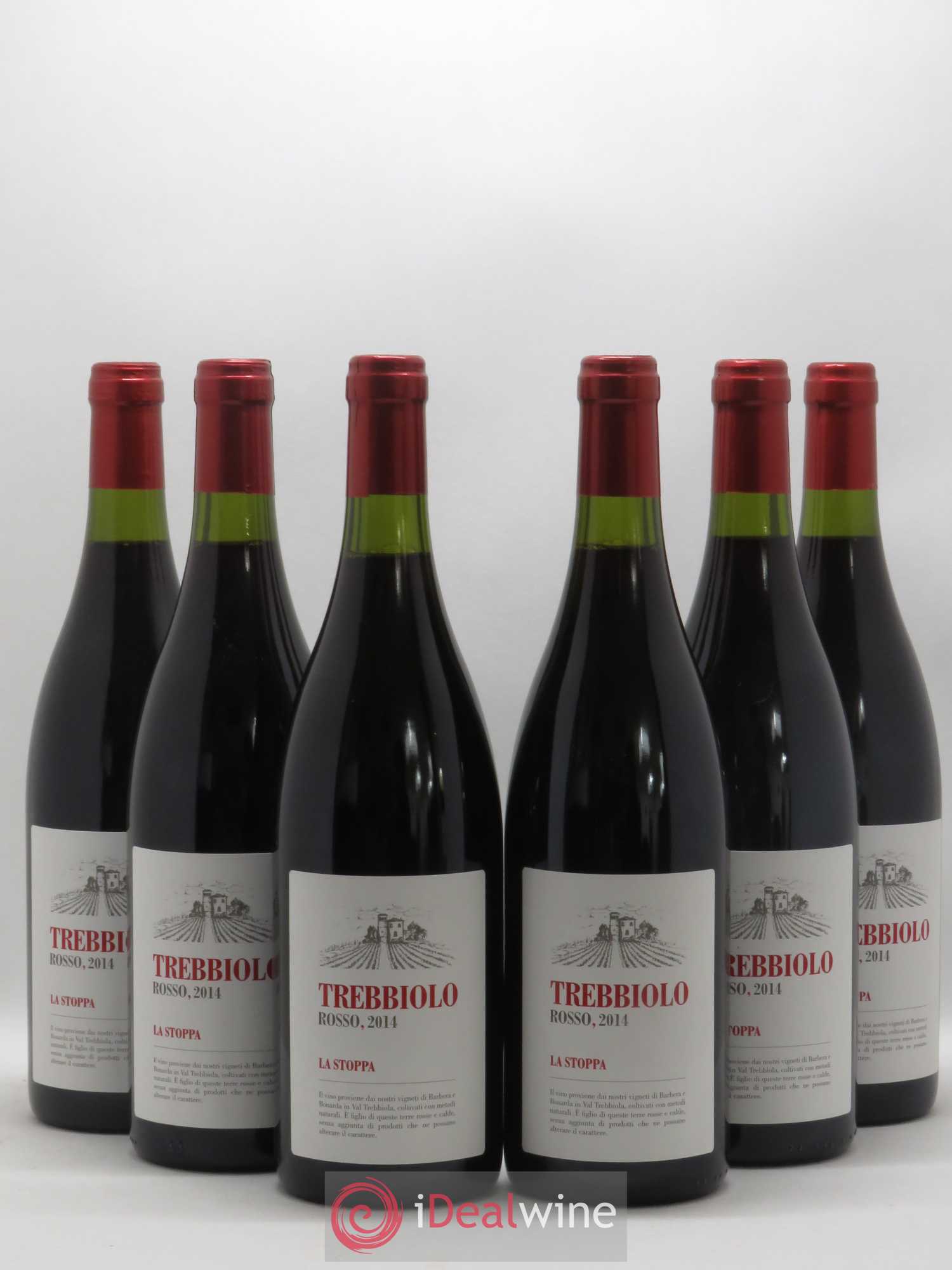 Italie Trebbiolo Rosso Emilia IGT La Stoppa 2014 - Posten von 6 Flaschen - 0
