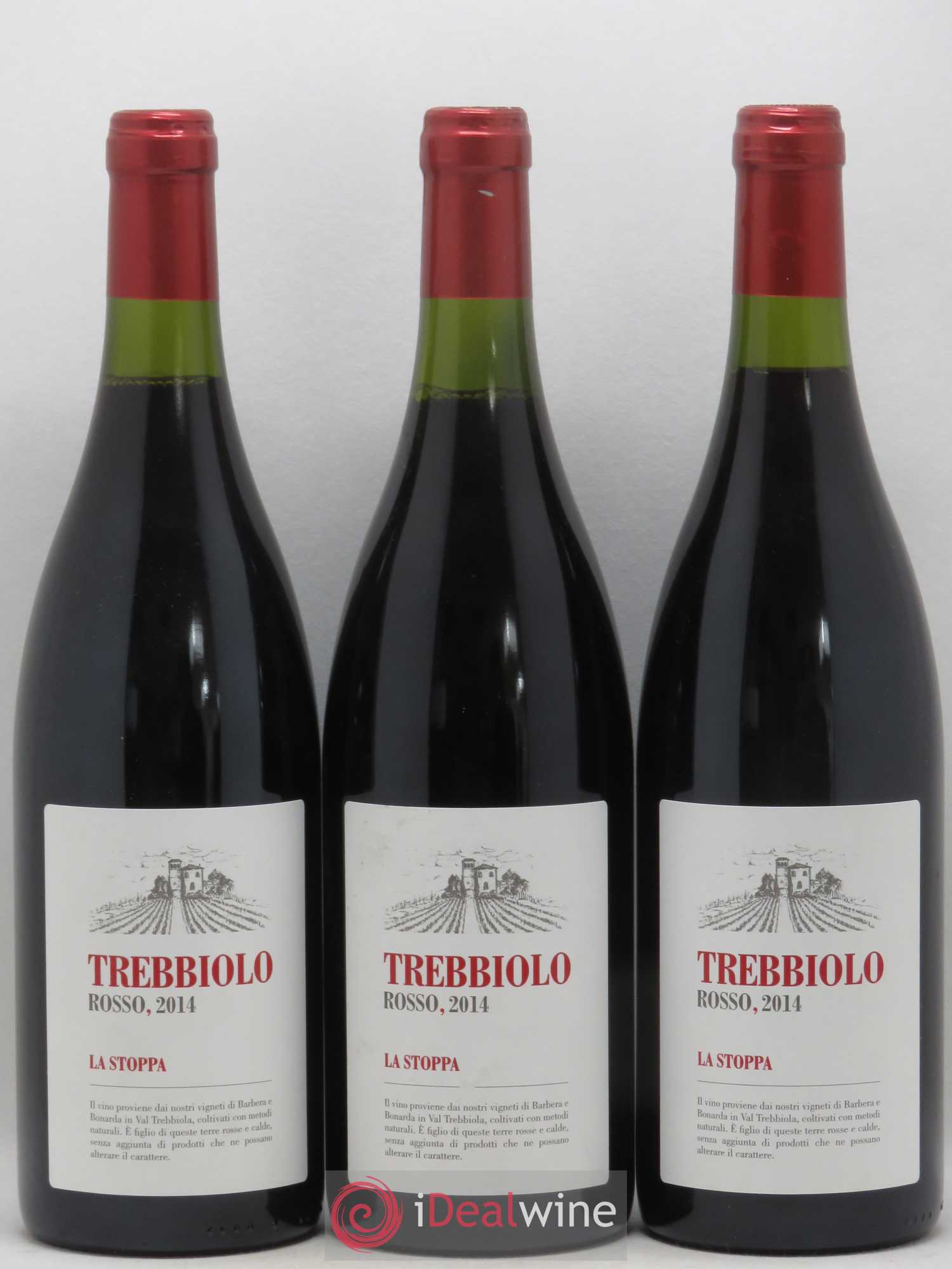 Italie Trebbiolo Rosso Emilia IGT La Stoppa 2014 - Posten von 3 Flaschen - 0