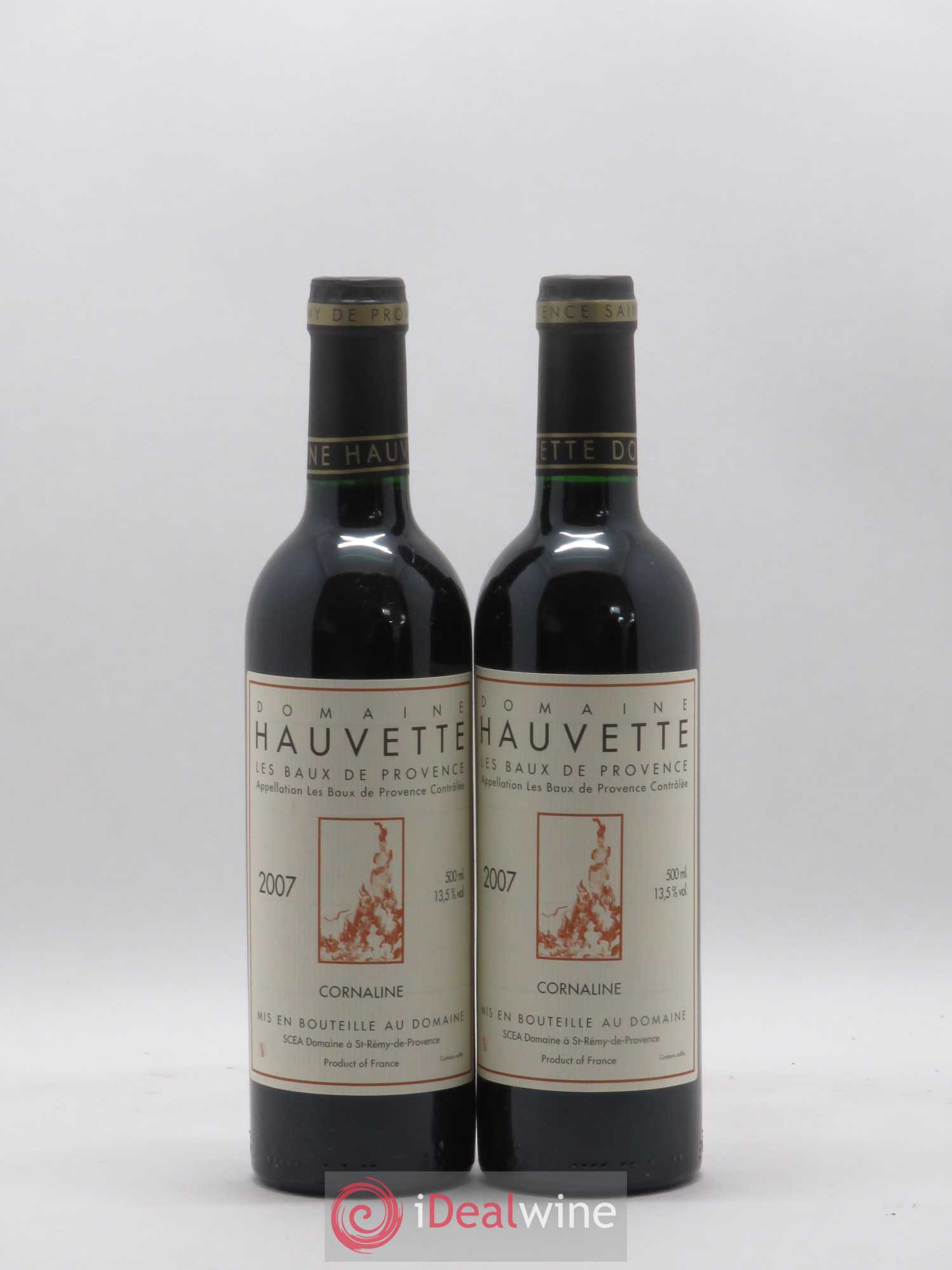 Baux de Provence Cornaline Hauvette (Domaine) 2007 - Lot de 2 demi bouteilles - 0