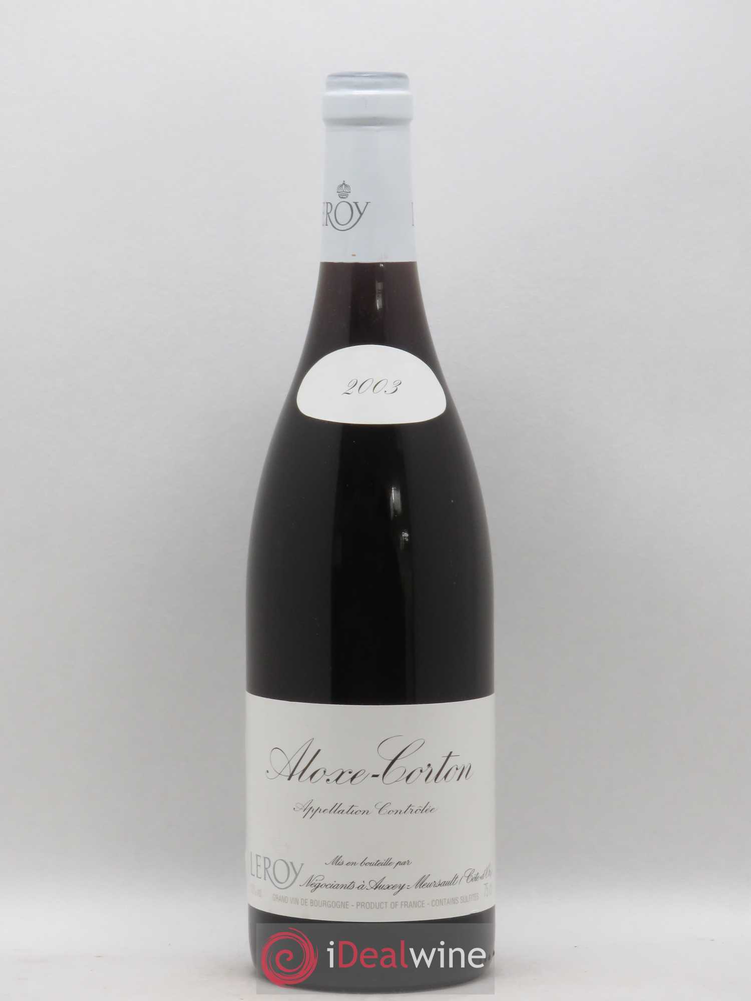 Aloxe-Corton Leroy 2003 - Lot de 1 bouteille - 0