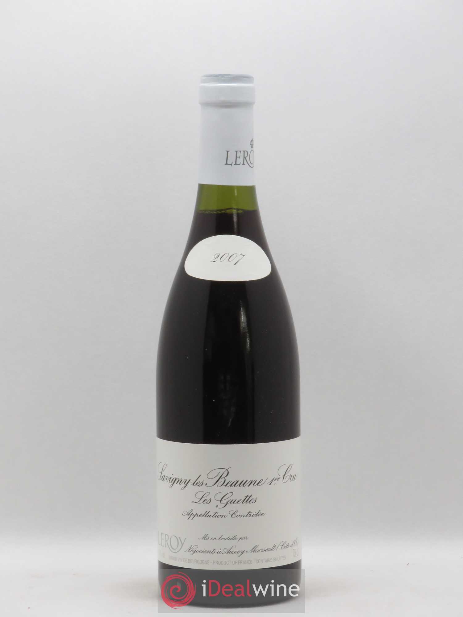 Savigny-lès-Beaune 1er Cru Guettes Leroy 2007 - Lot de 1 bouteille - 0