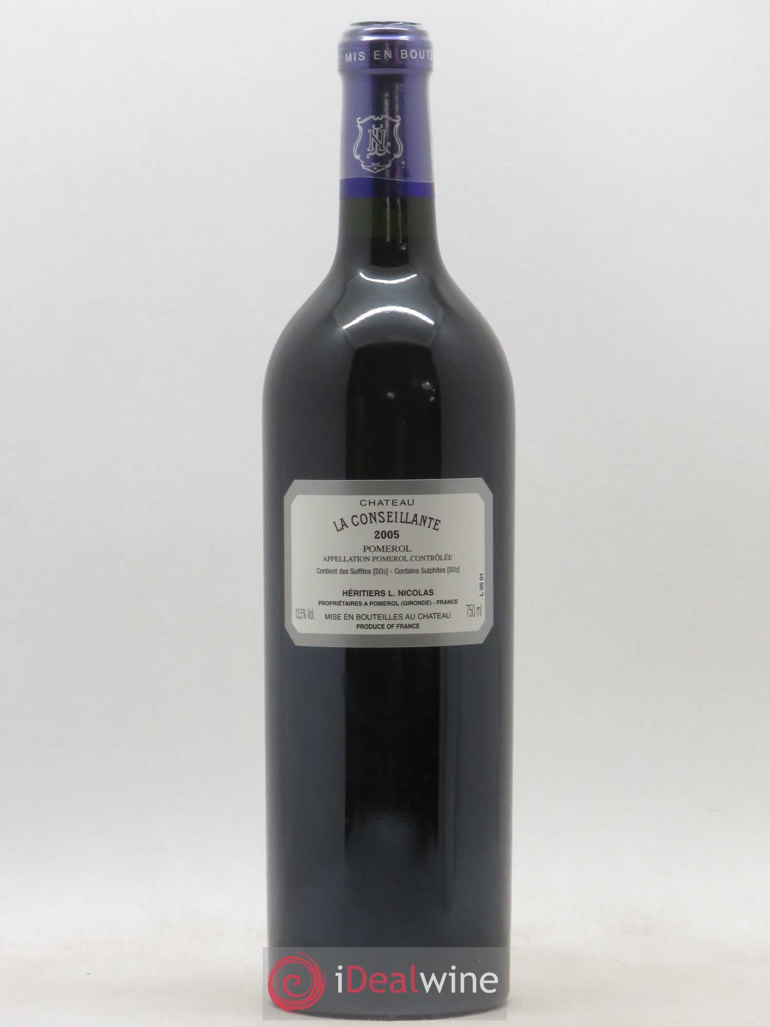 Château la Conseillante 2005 - Lot de 1 bouteille - 1