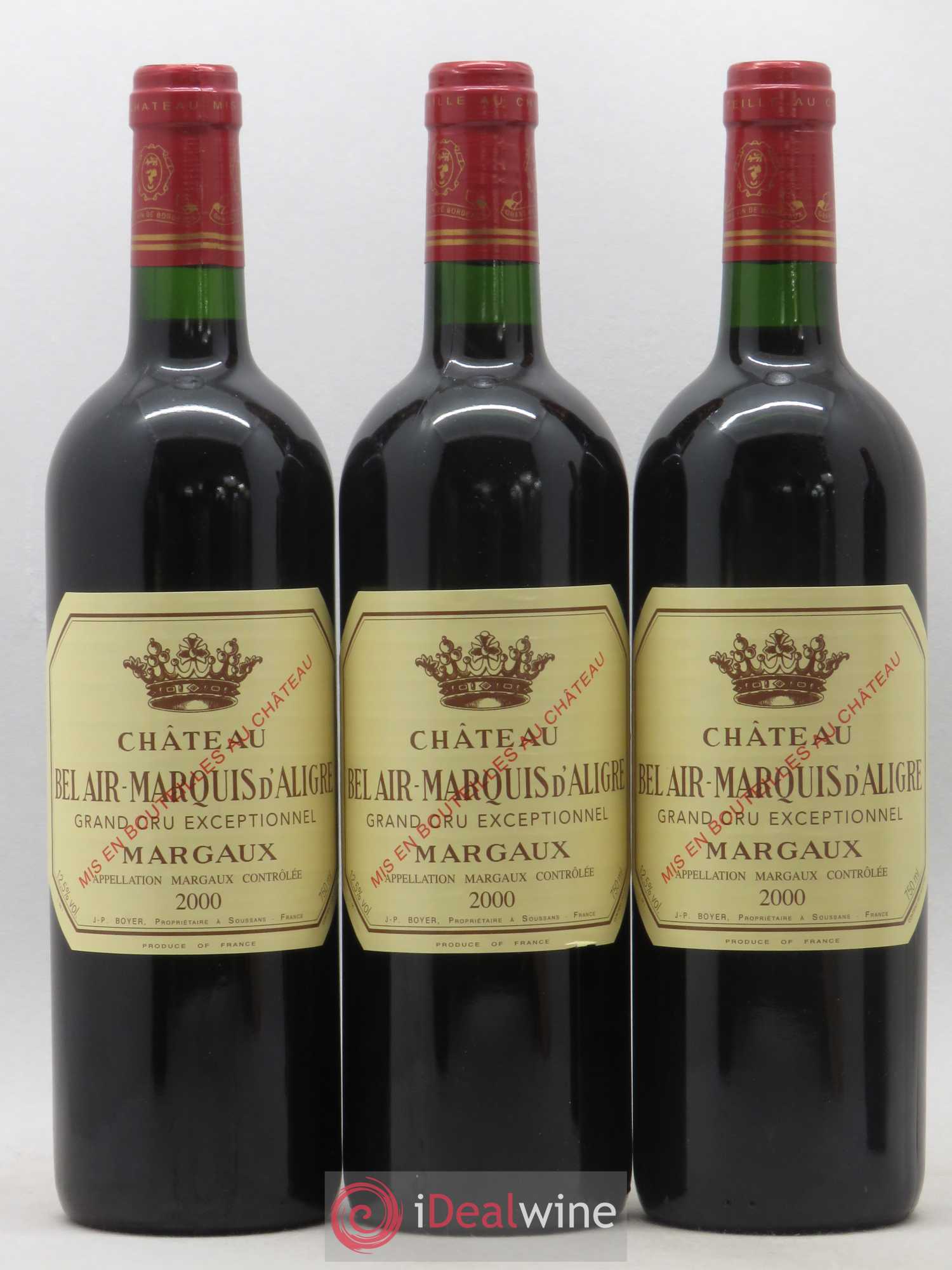 Château Bel Air Marquis d'Aligre 2000 - Lot de 12 bouteilles - 1