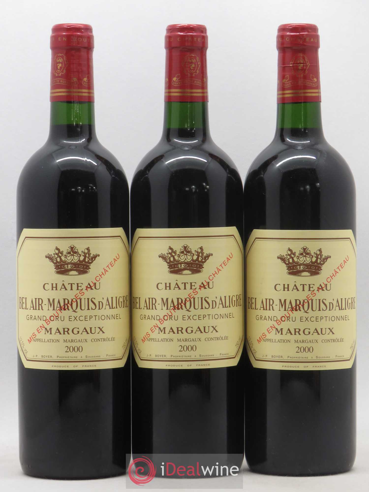 Château Bel Air Marquis d'Aligre 2000 - Lot de 12 bouteilles - 2