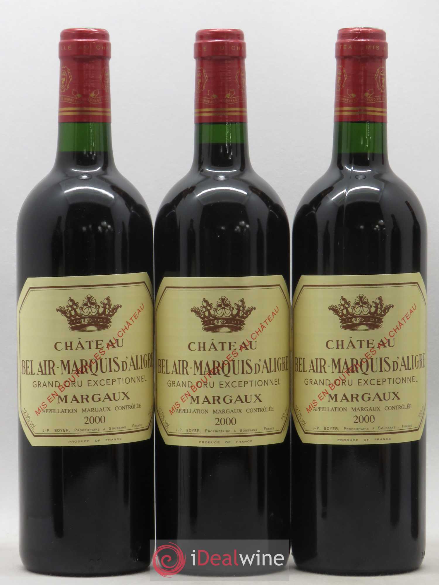 Château Bel Air Marquis d'Aligre 2000 - Lot de 6 bouteilles - 1