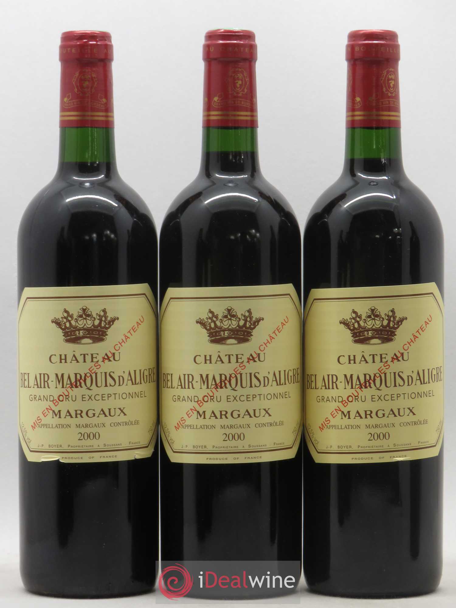 Château Bel Air Marquis d'Aligre 2000 - Lot de 6 bouteilles - 2