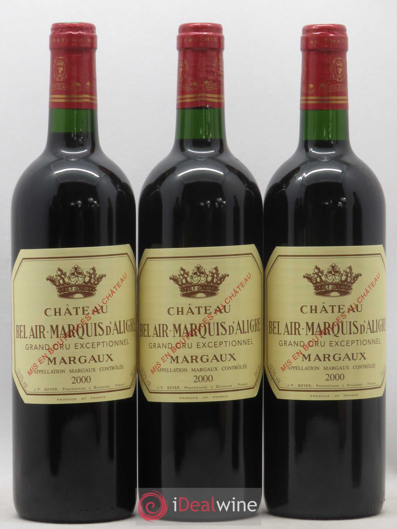 Château Bel Air Marquis d'Aligre 2000 - Lot de 6 bouteilles - 1
