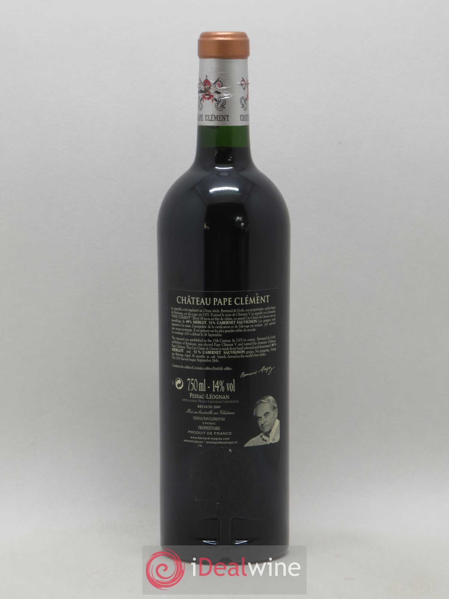 Château Pape Clément Cru Classé de Graves 2009 - Lot de 1 bouteille - 1