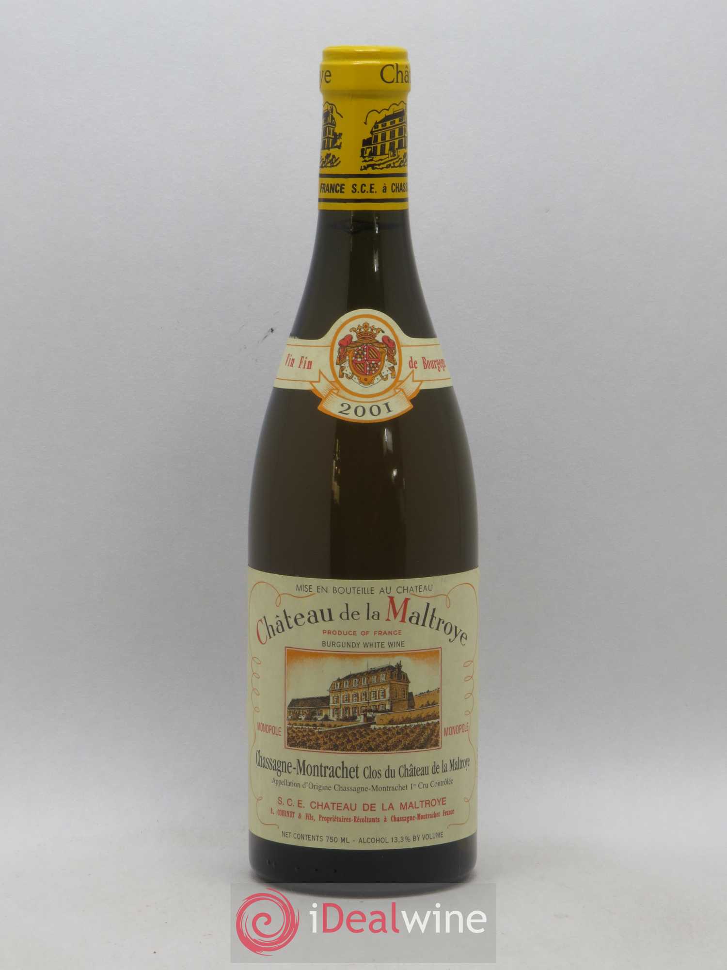 Chassagne-Montrachet 1er Cru Clos du Château de la Maltroye Monopole Château de la Maltroye 2001 - Lot de 1 bouteille - 0