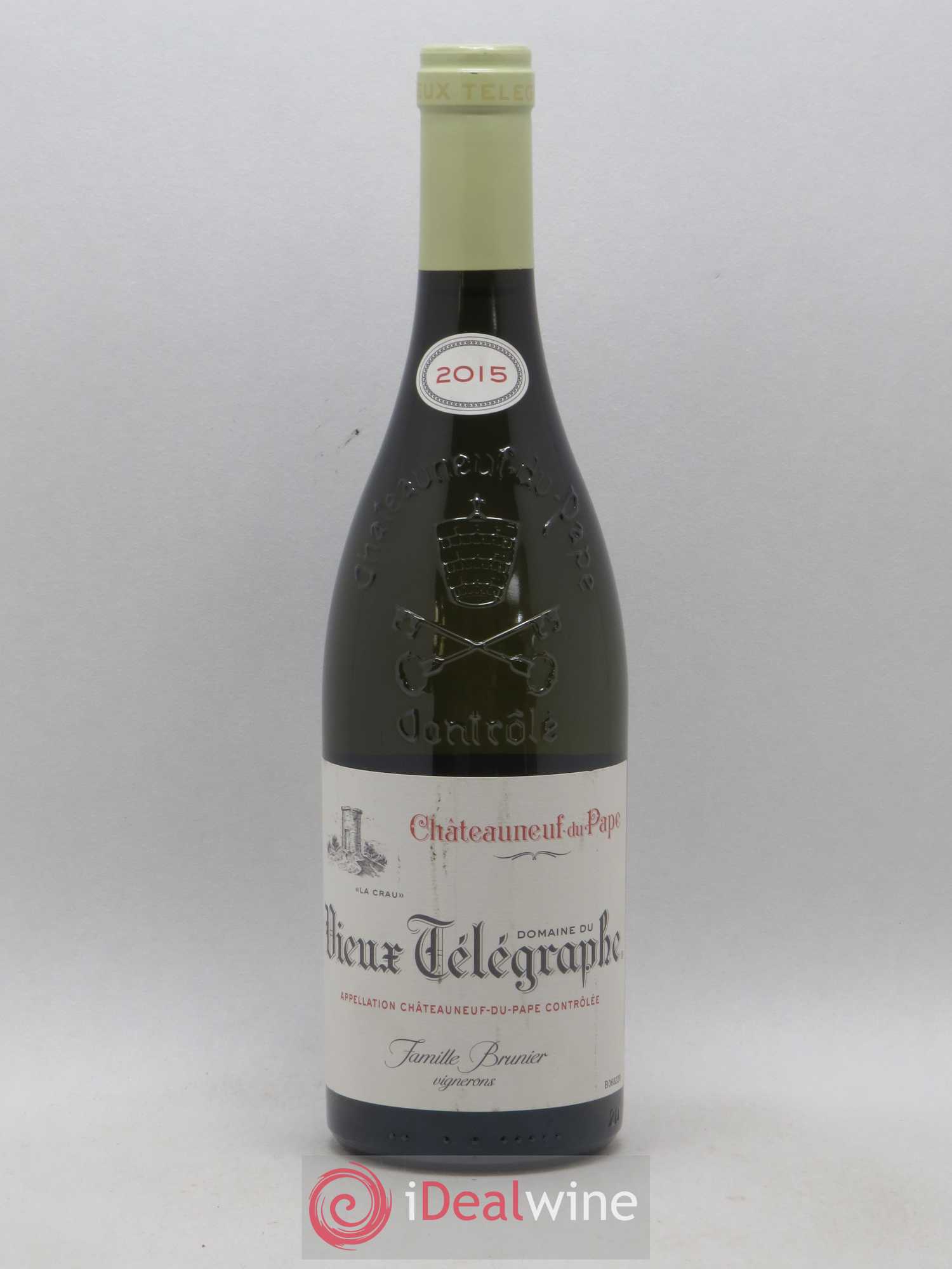 Châteauneuf-du-Pape Vieux Télégraphe (Domaine du) Vignobles Brunier 2015 - Lot de 1 bouteille - 0