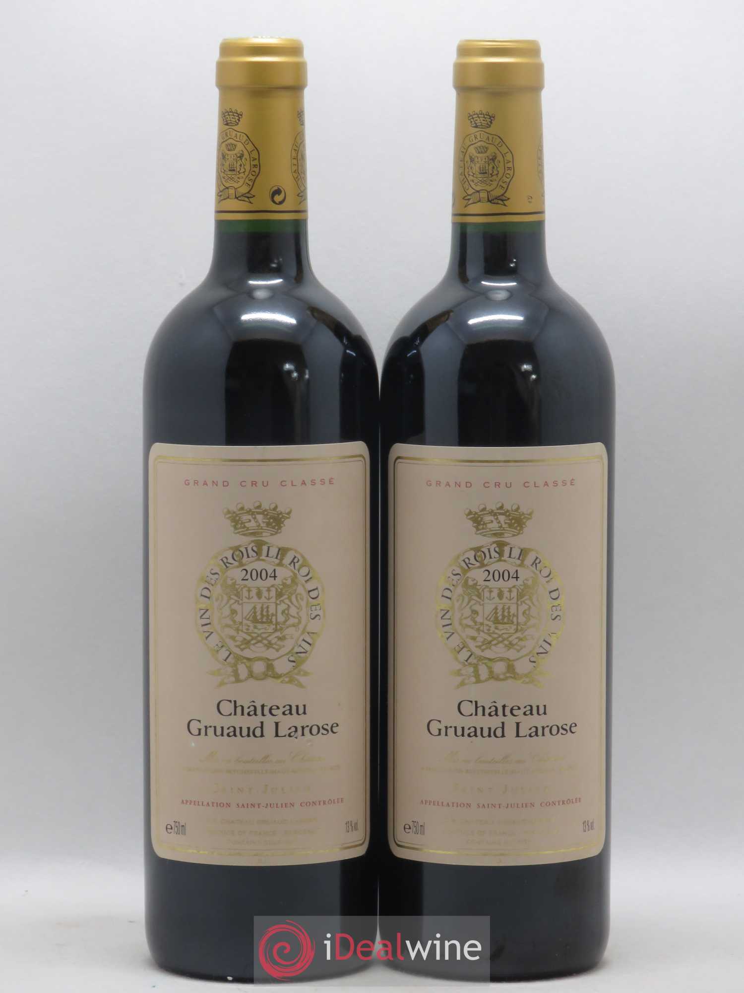 Château Gruaud Larose 2ème Grand Cru Classé 2004 - Lot de 2 bouteilles - 0
