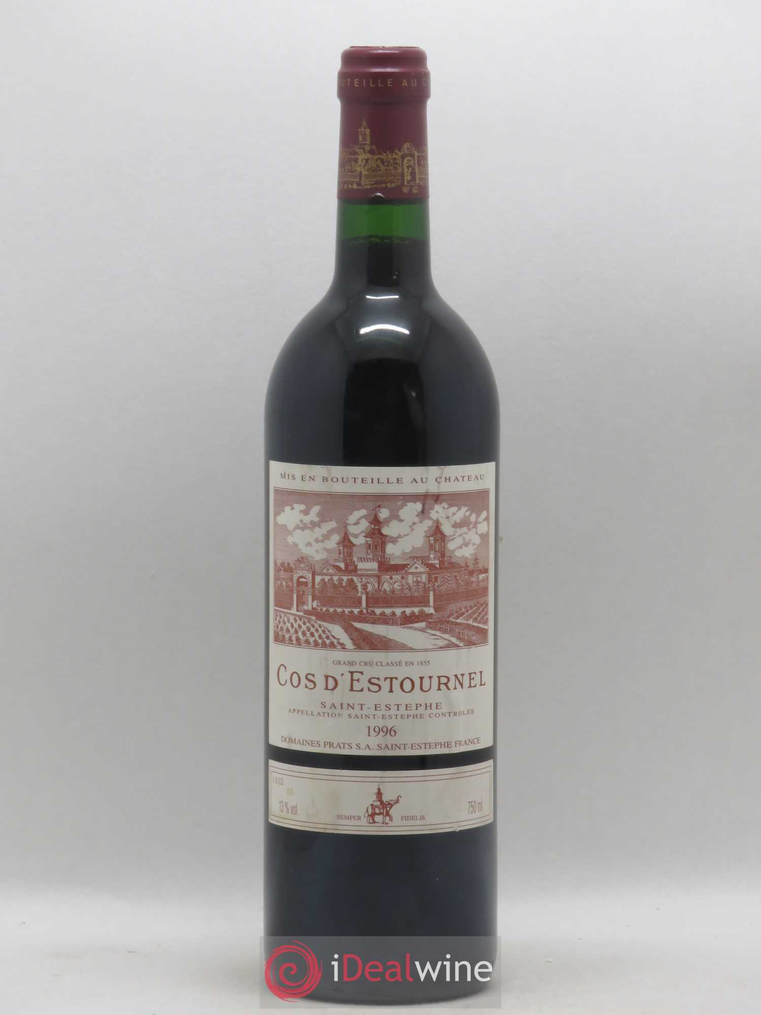 Cos d'Estournel 2ème Grand Cru Classé 1996 - Lot de 1 bouteille - 0