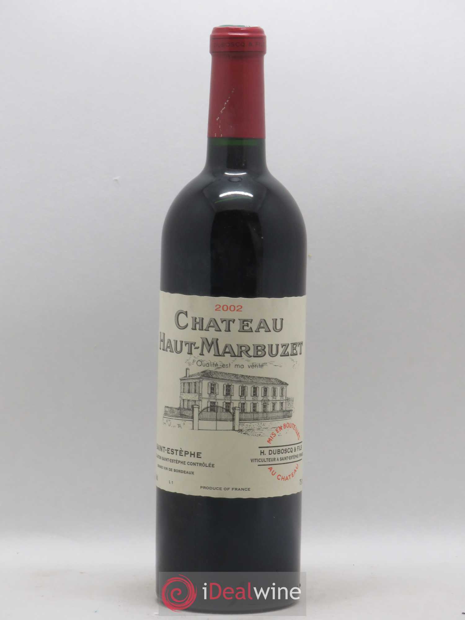 Château Haut Marbuzet 2002 - Lot de 1 bouteille - 0