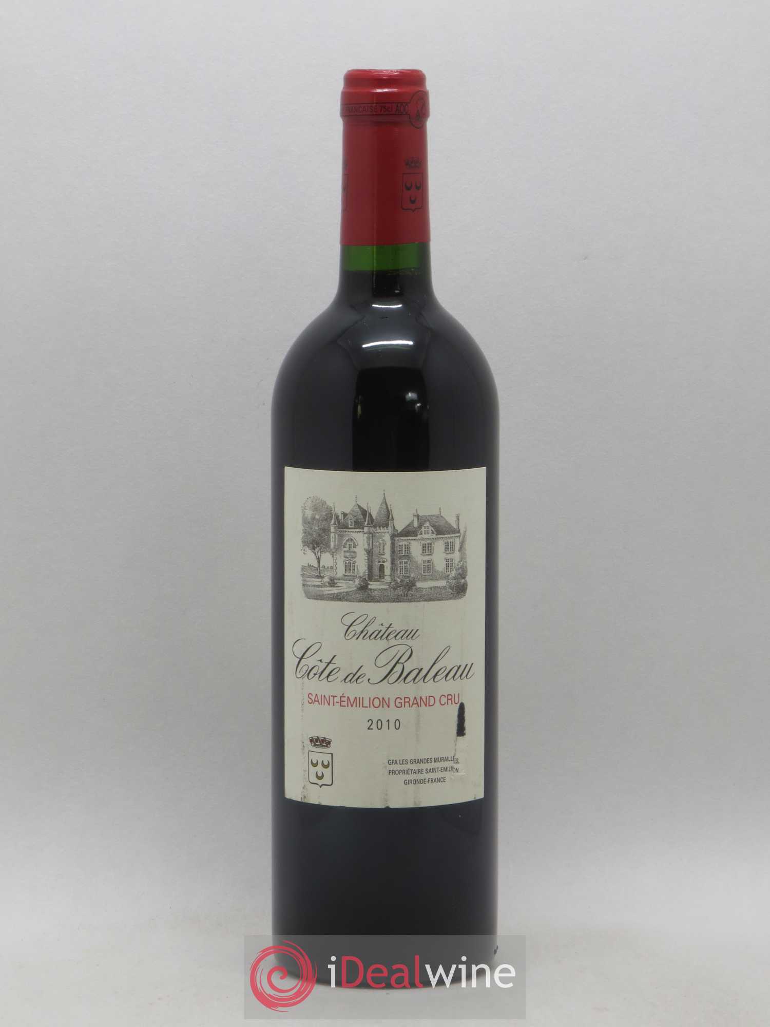 Château Côte de Baleau Grand Cru Classé 2010 - Lot de 1 bouteille - 0