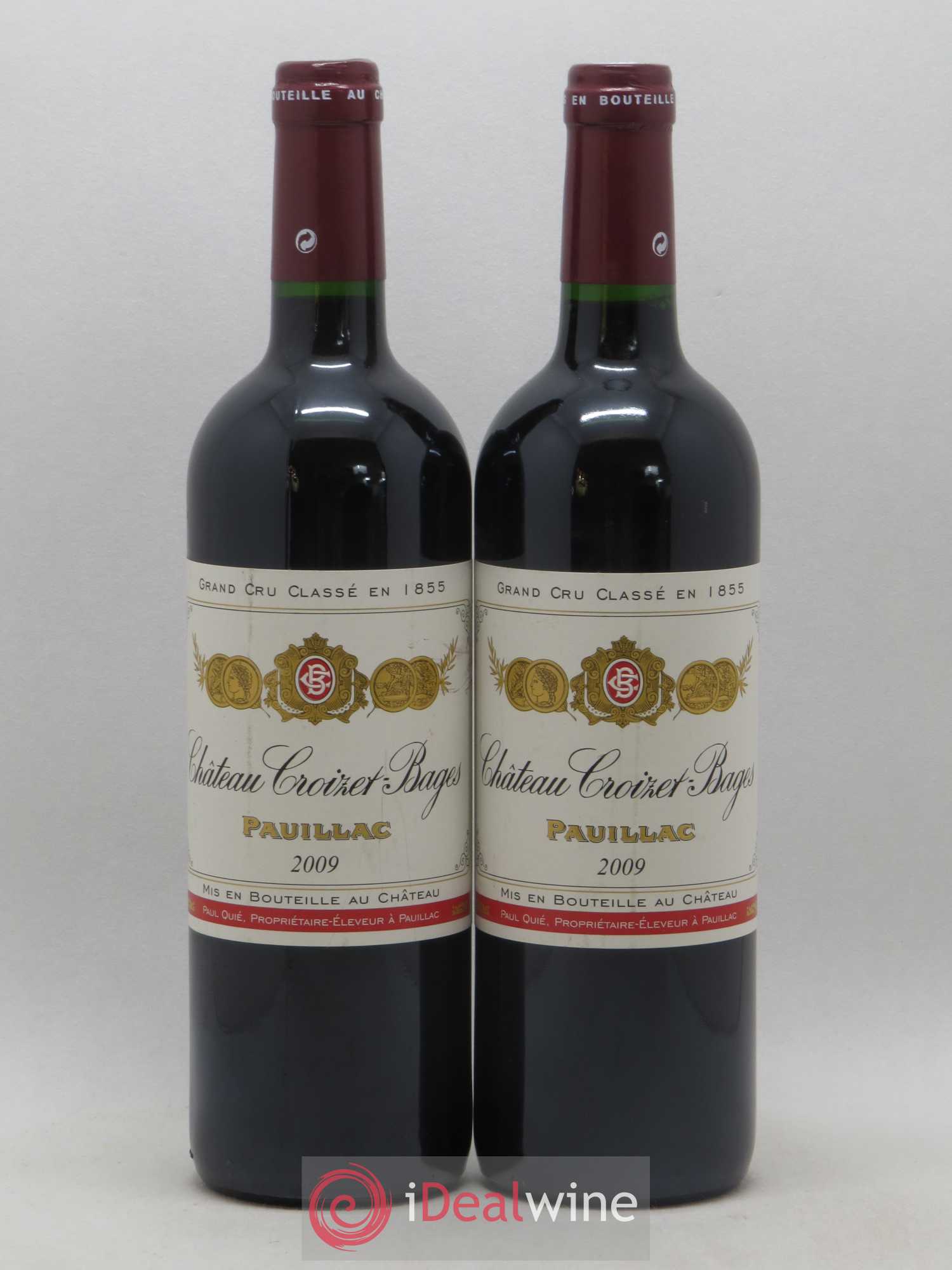 Château Croizet Bages 5ème Grand Cru Classé 2009 - Lot de 2 bouteilles - 0