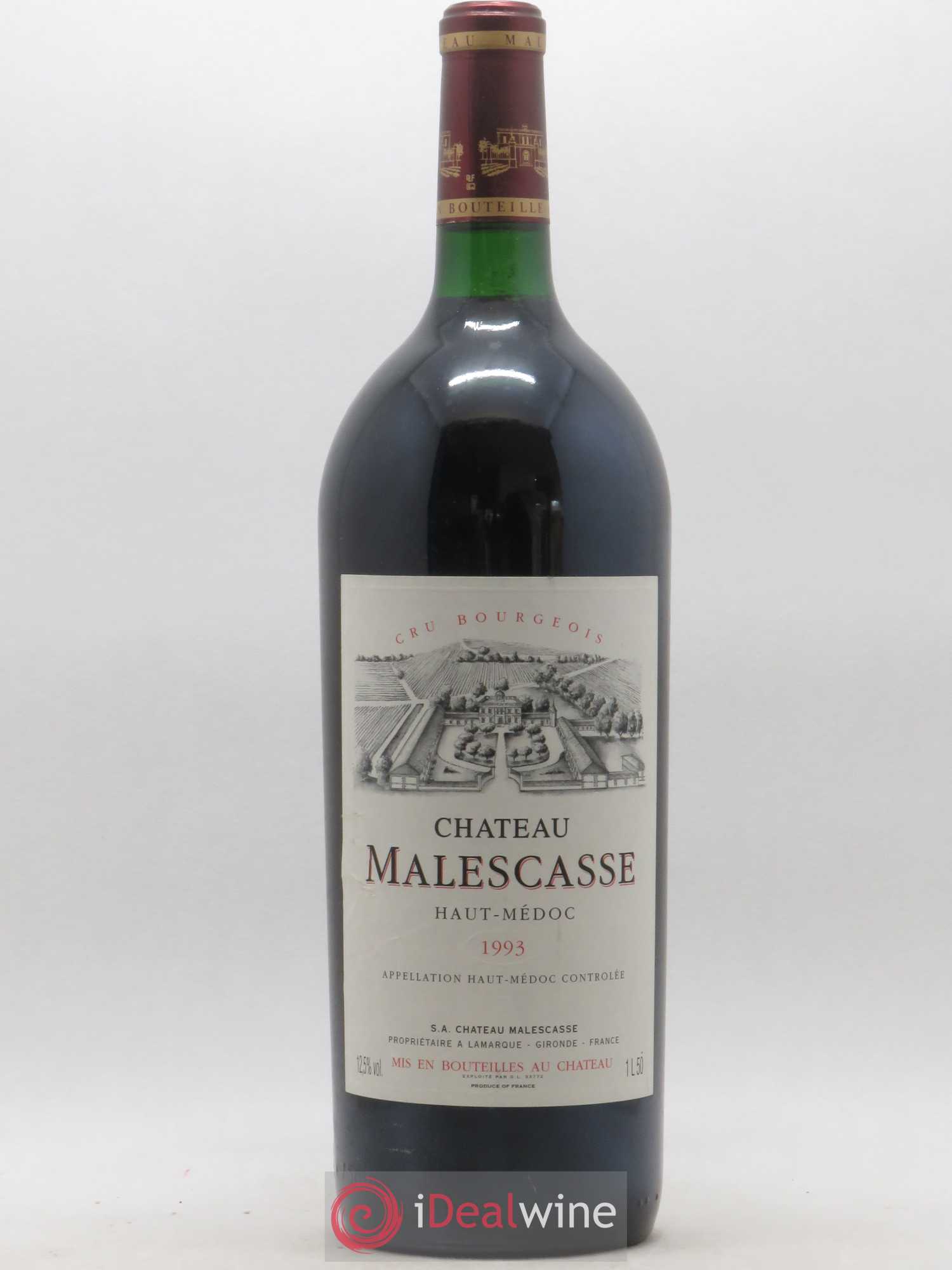 Château Malescasse Cru Bourgeois Exceptionnel 1993 - Lot de 1 magnum - 0