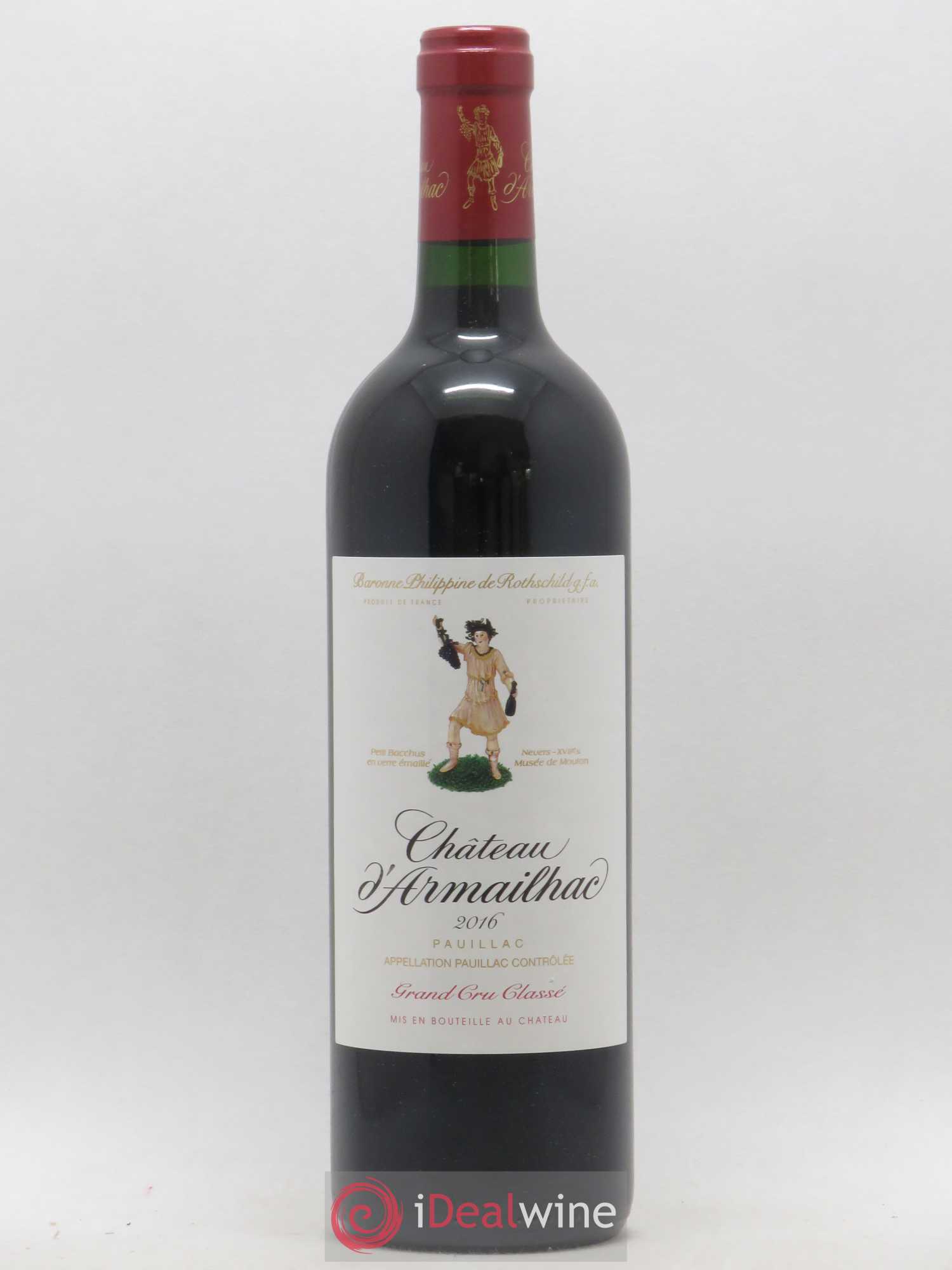 Château d' Armailhac - Mouton Baron(ne) Philippe 5ème Grand Cru Classé 2016 - Lot de 1 bouteille - 0