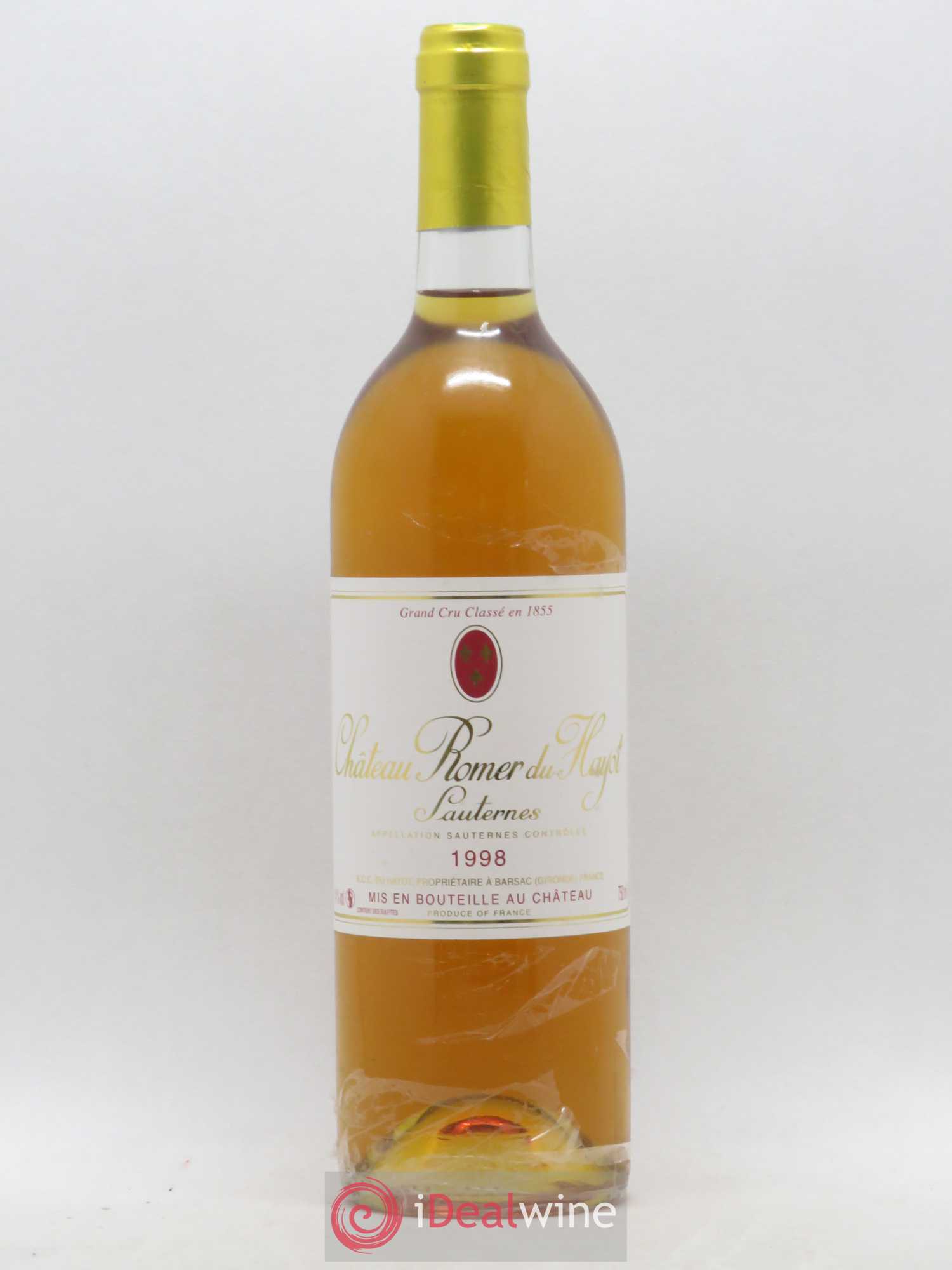 Château Romer du Hayot 2ème Grand Cru Classé 1998 - Lotto di 1 bottiglia - 0