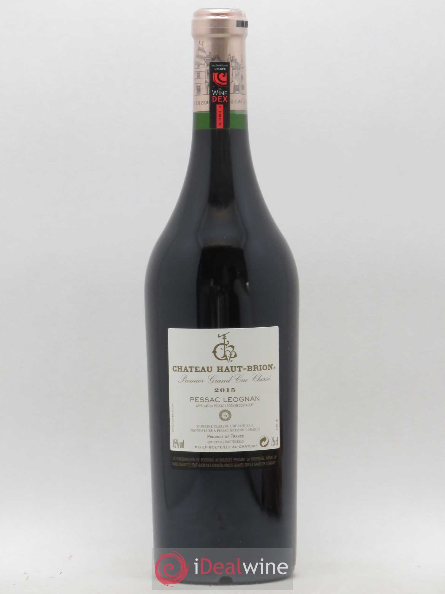 Château Haut Brion 1er Grand Cru Classé 2015 - Lot de 1 bouteille - 1
