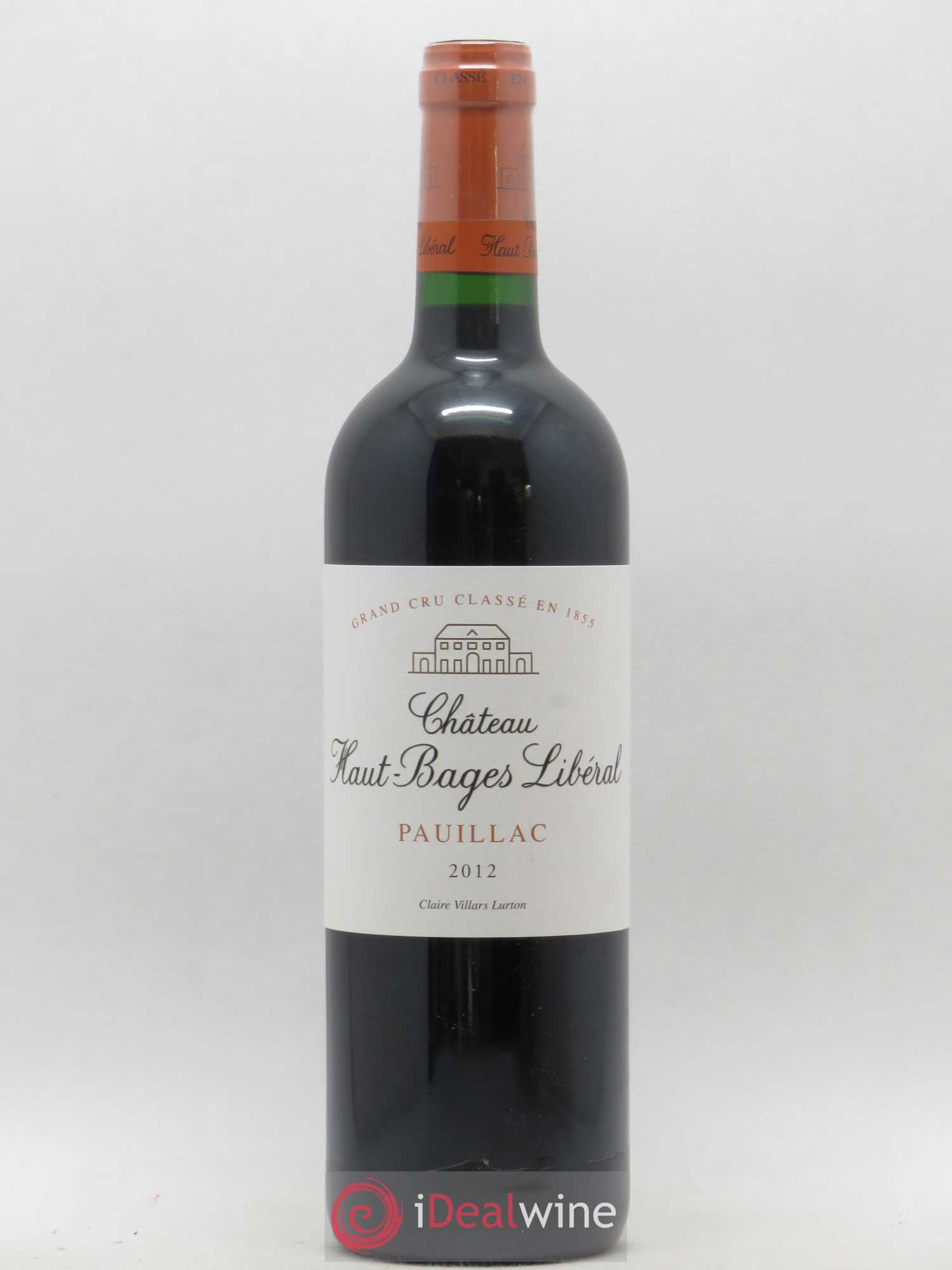 Château Haut Bages Libéral 5ème Grand Cru Classé 2012 - Lot de 1 bouteille - 0