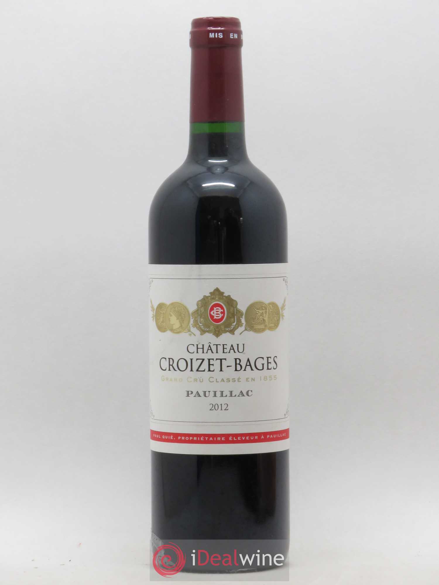 Château Croizet Bages 5ème Grand Cru Classé 2012 - Lot de 1 bouteille - 0