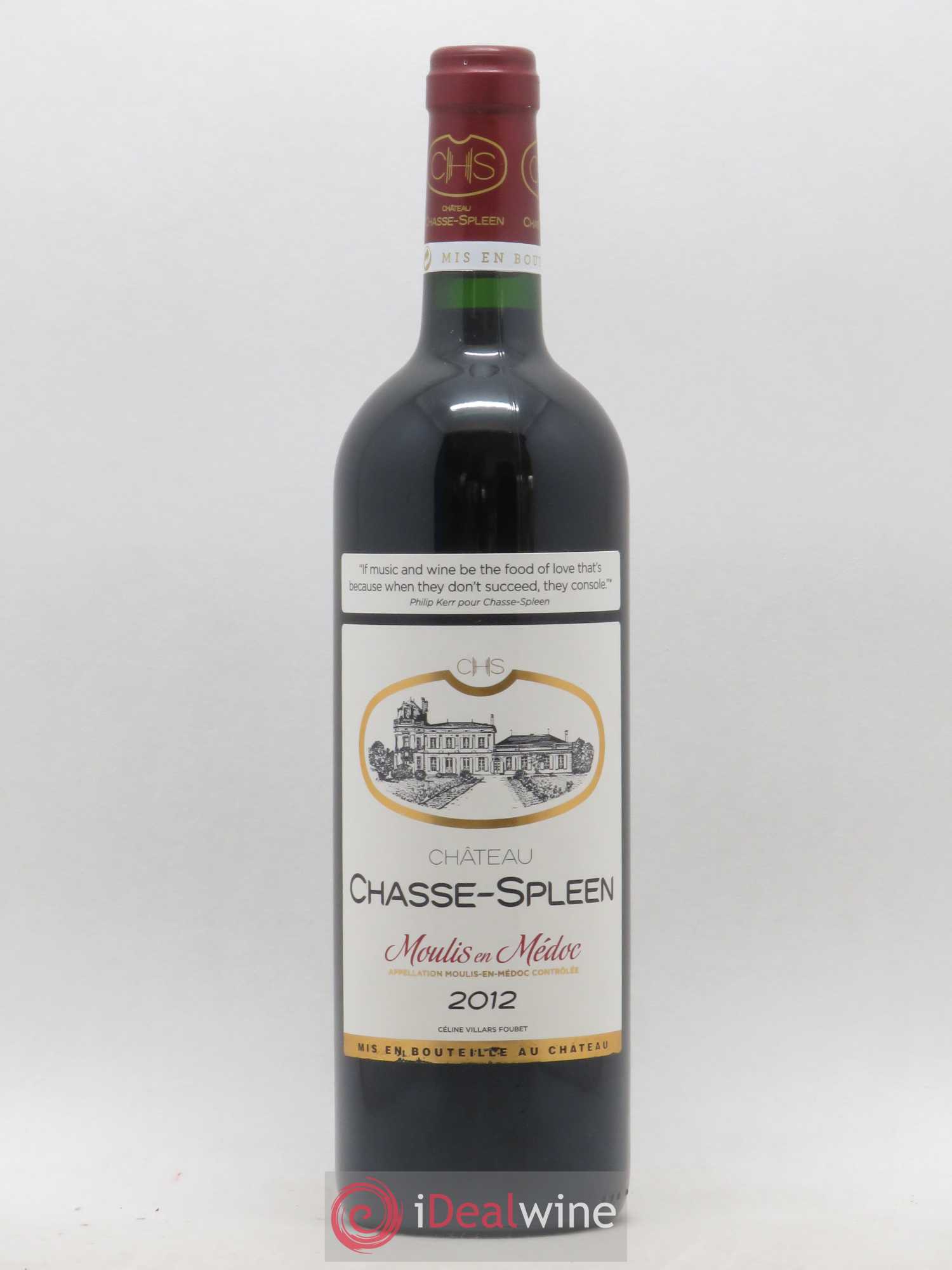 Château Chasse Spleen 2012 - Lot de 1 bouteille - 0
