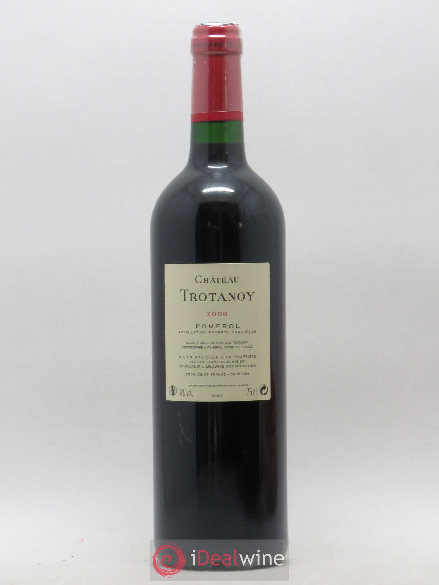 Château Trotanoy 2008 - Lot de 1 bouteille - 1