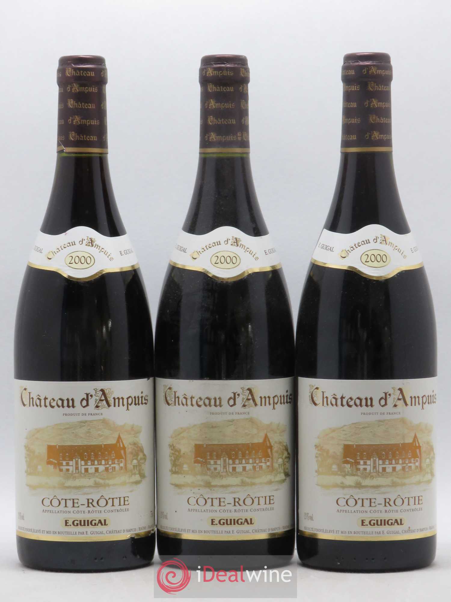 Côte-Rôtie Château d'Ampuis Guigal 2000 - Lot de 3 bouteilles - 0
