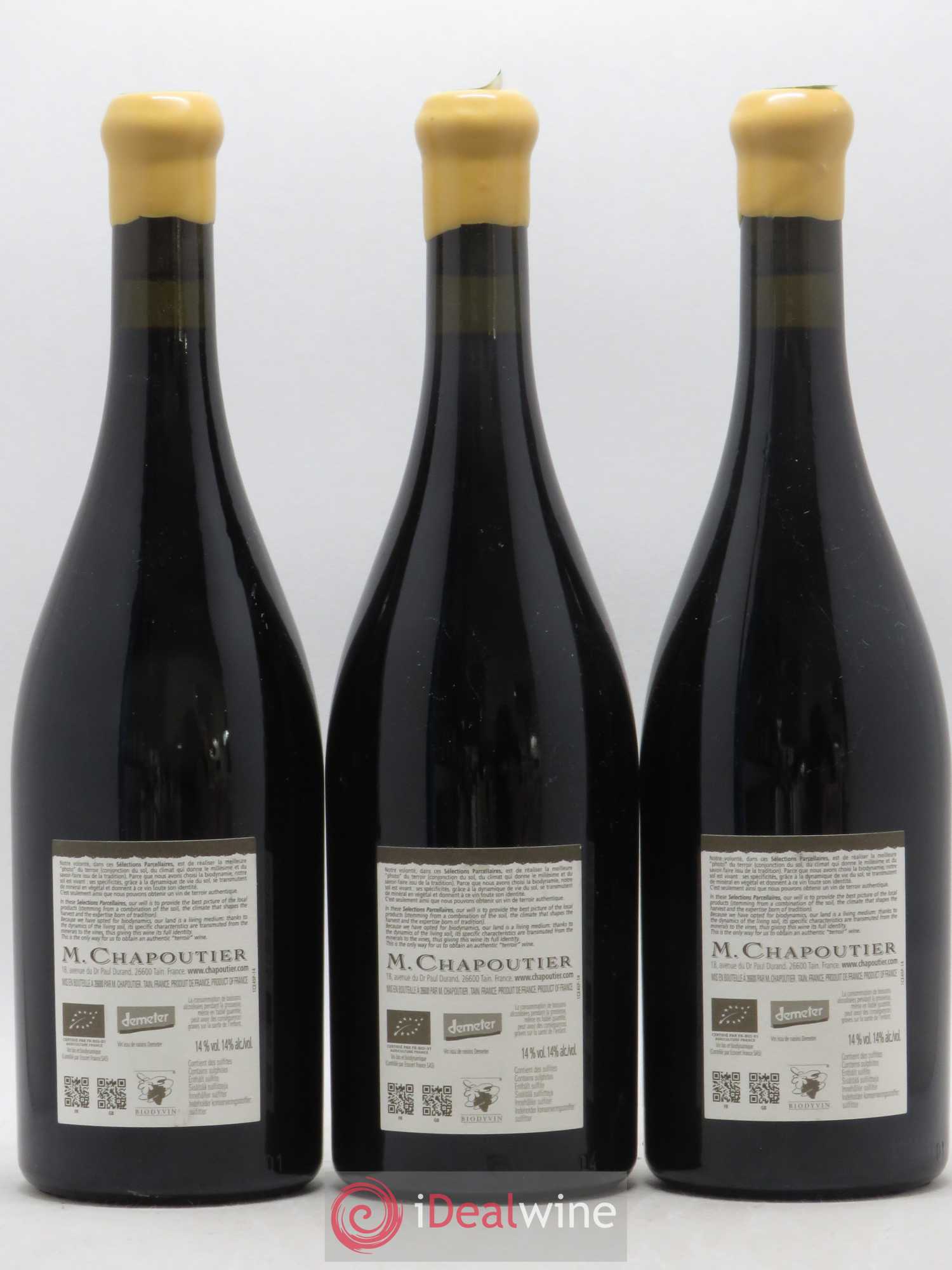 Hermitage Ermitage Le Pavillon Chapoutier 2012 - Lot de 3 bouteilles - 1