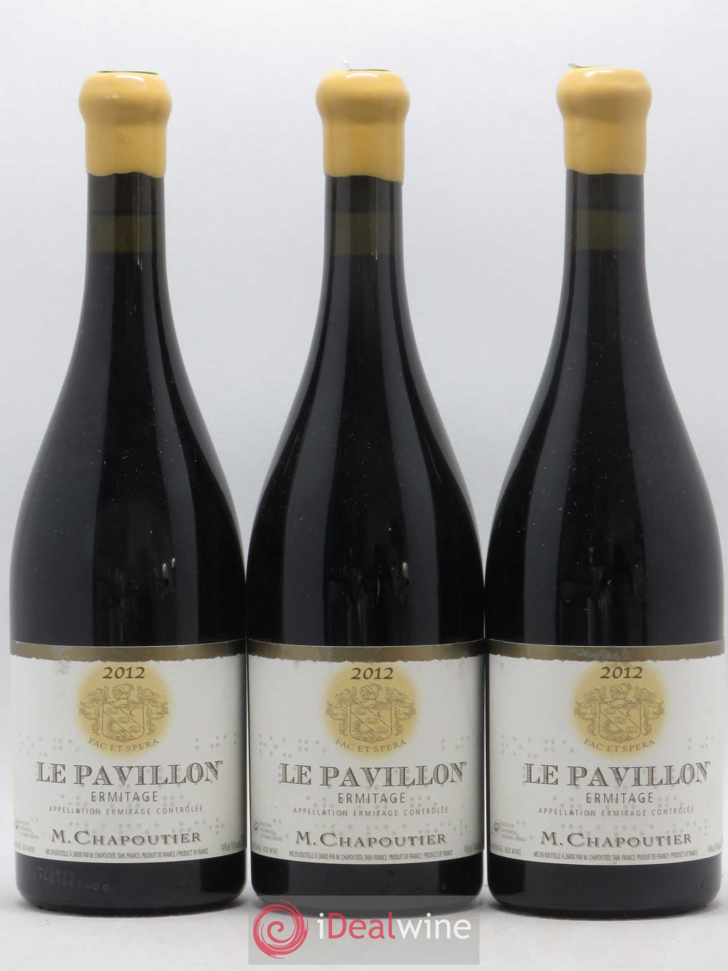 Hermitage Ermitage Le Pavillon Chapoutier 2012 - Lot de 3 bouteilles - 0