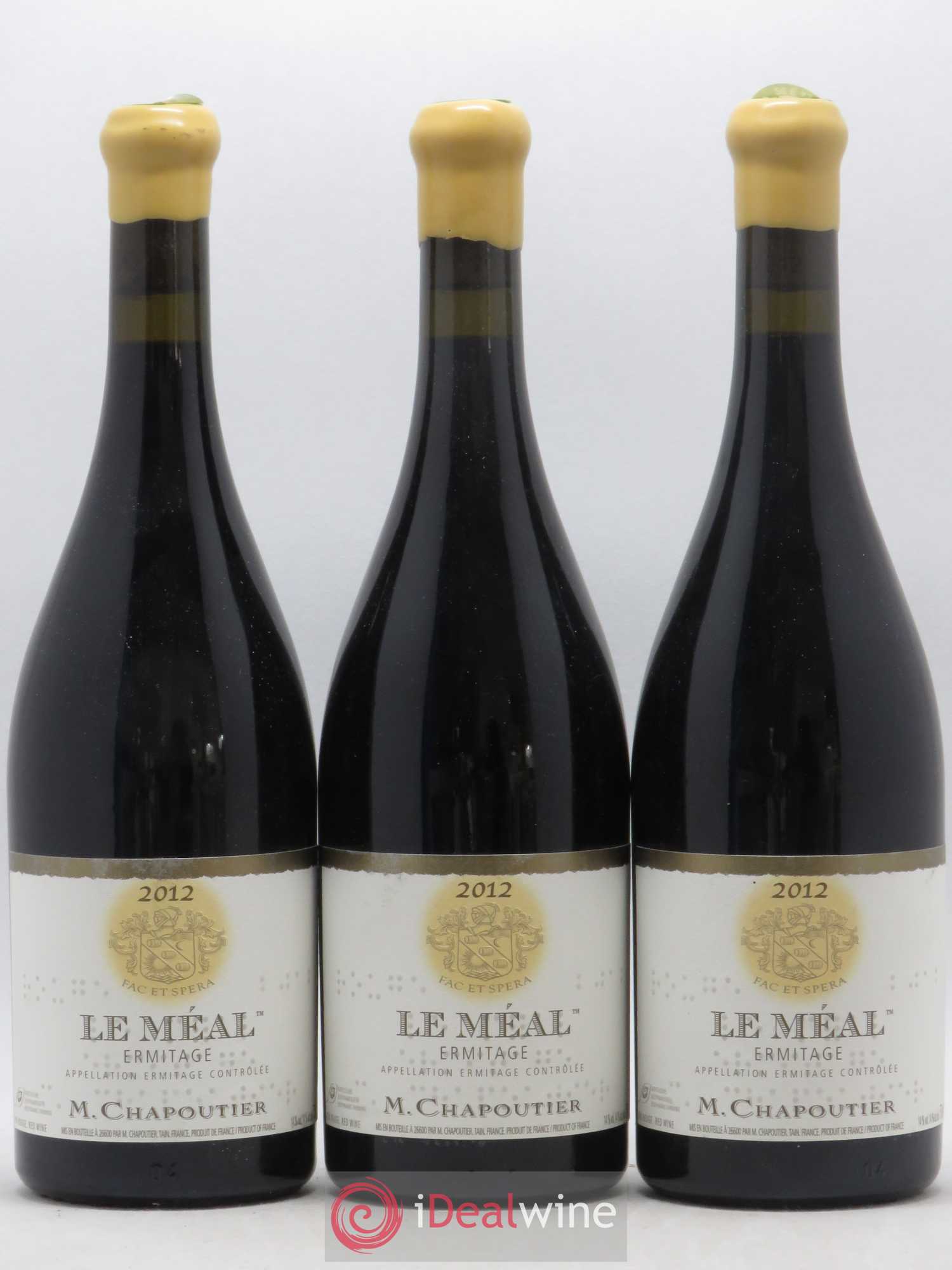 Hermitage Ermitage Le Méal Chapoutier 2012 - Posten von 3 Flaschen - 0