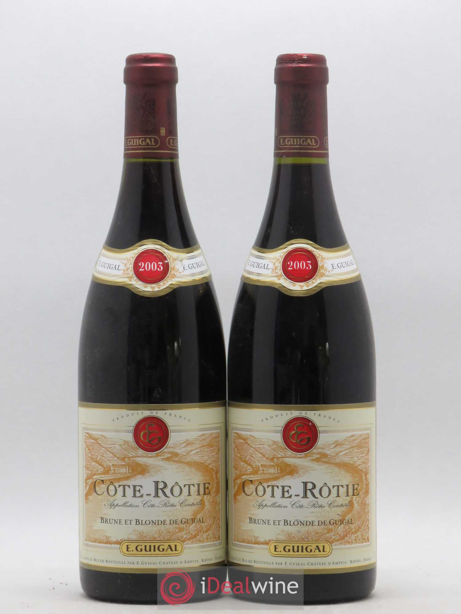 Côte-Rôtie Côtes Brune et Blonde Guigal 2003 - Lot de 2 bouteilles - 0