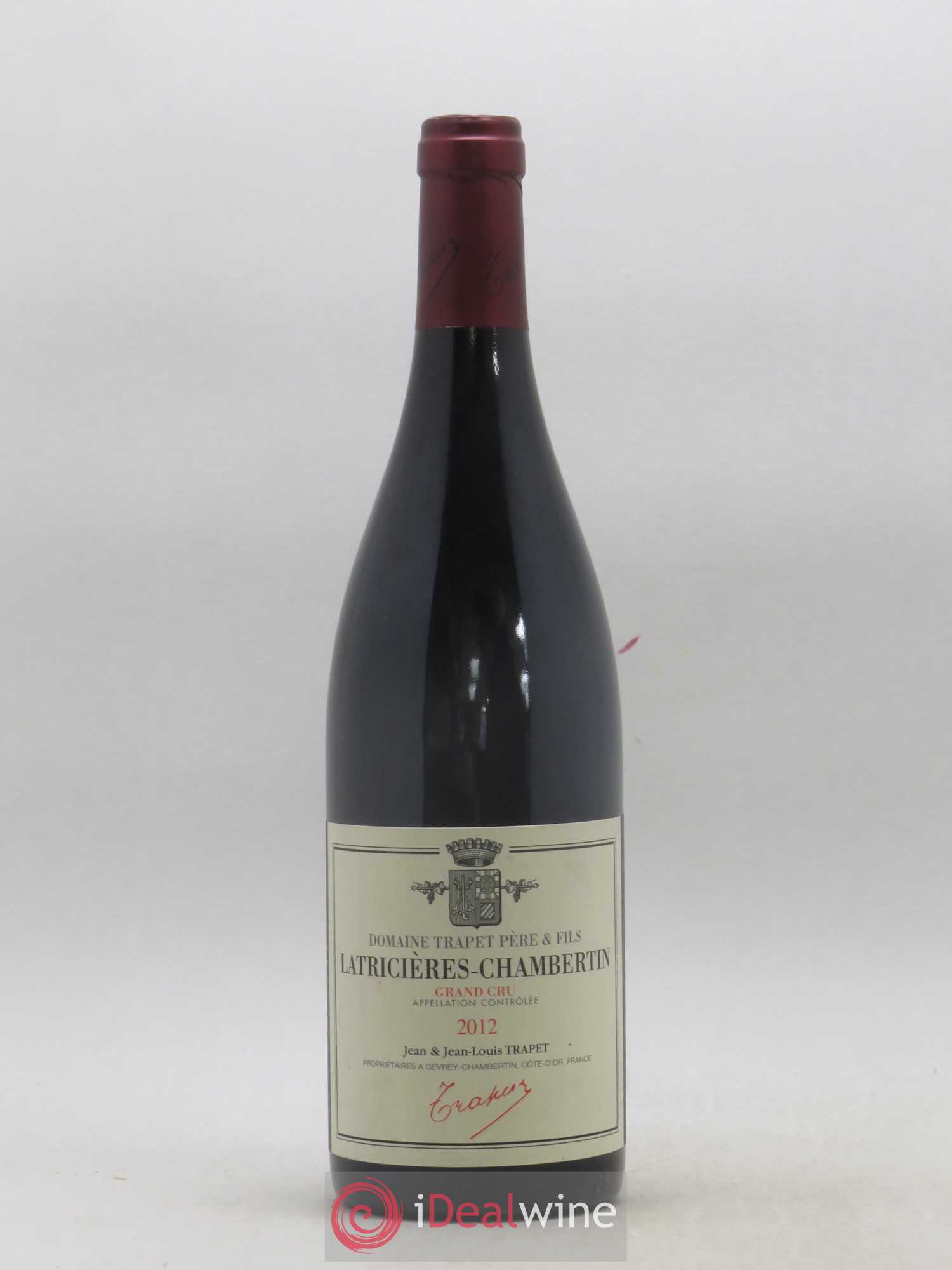 Latricières-Chambertin Grand Cru Domaine Trapet 2012 - Lot de 1 bouteille - 0