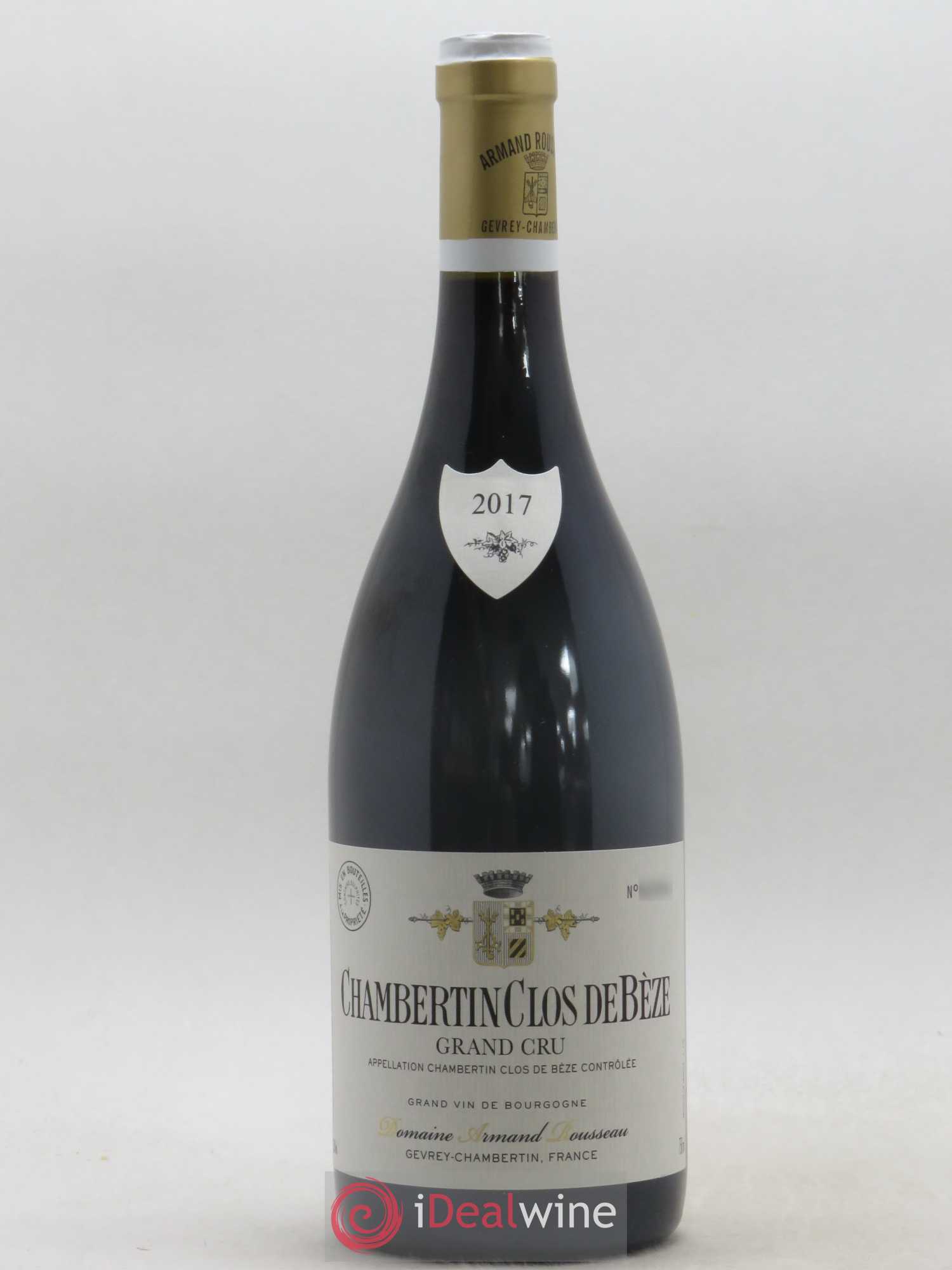 Chambertin Clos de Bèze Grand Cru Armand Rousseau (Domaine) 2017 - Lot de 1 bouteille - 0